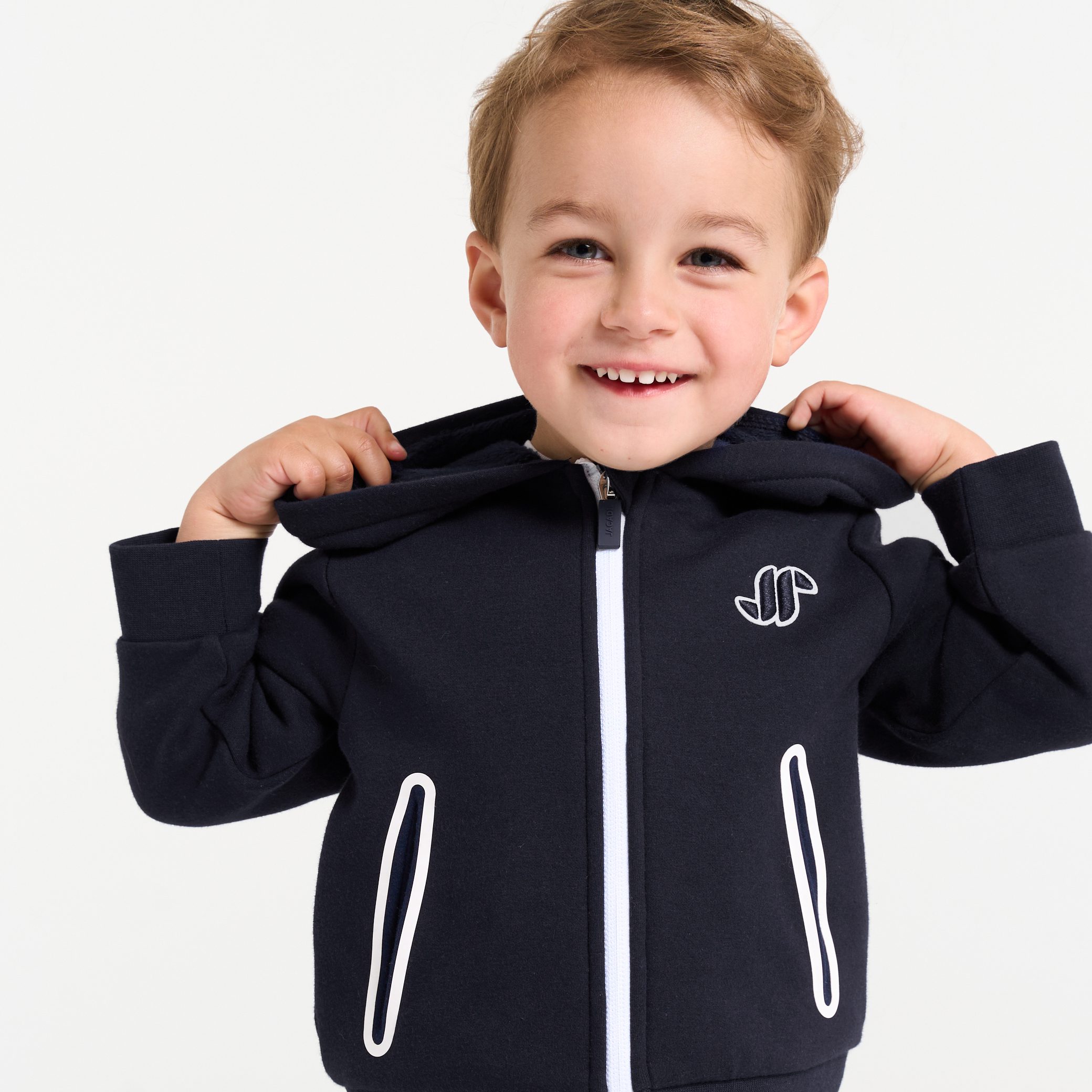 Baby boy fleece zip-up sweatshirt - Image 2