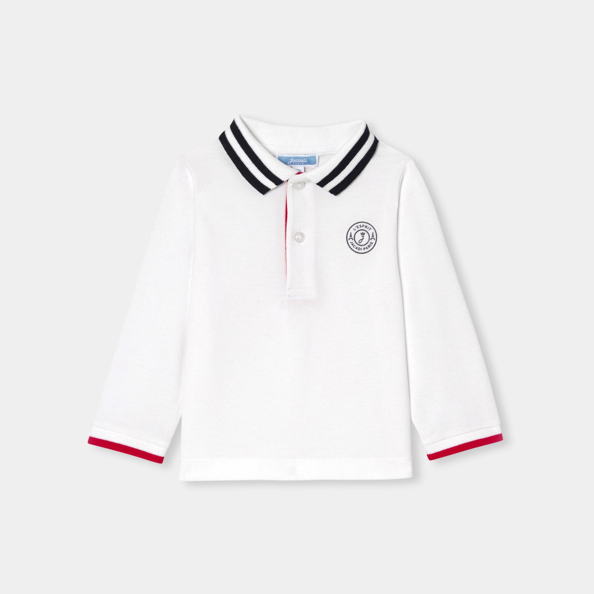 Baby boy long-sleeved polo shirt