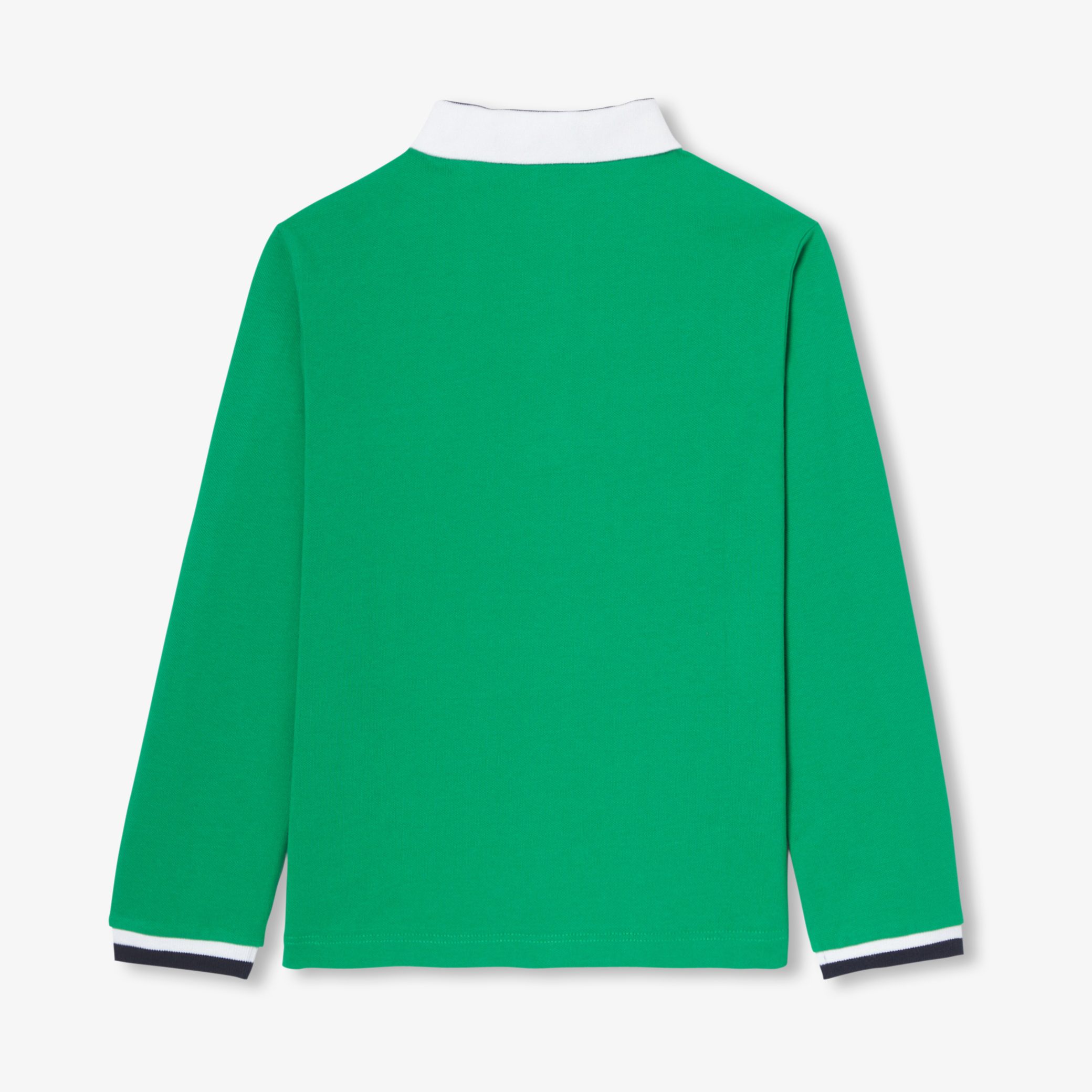 Boy polo shirt in cotton pique - Vigne Green - Image 4