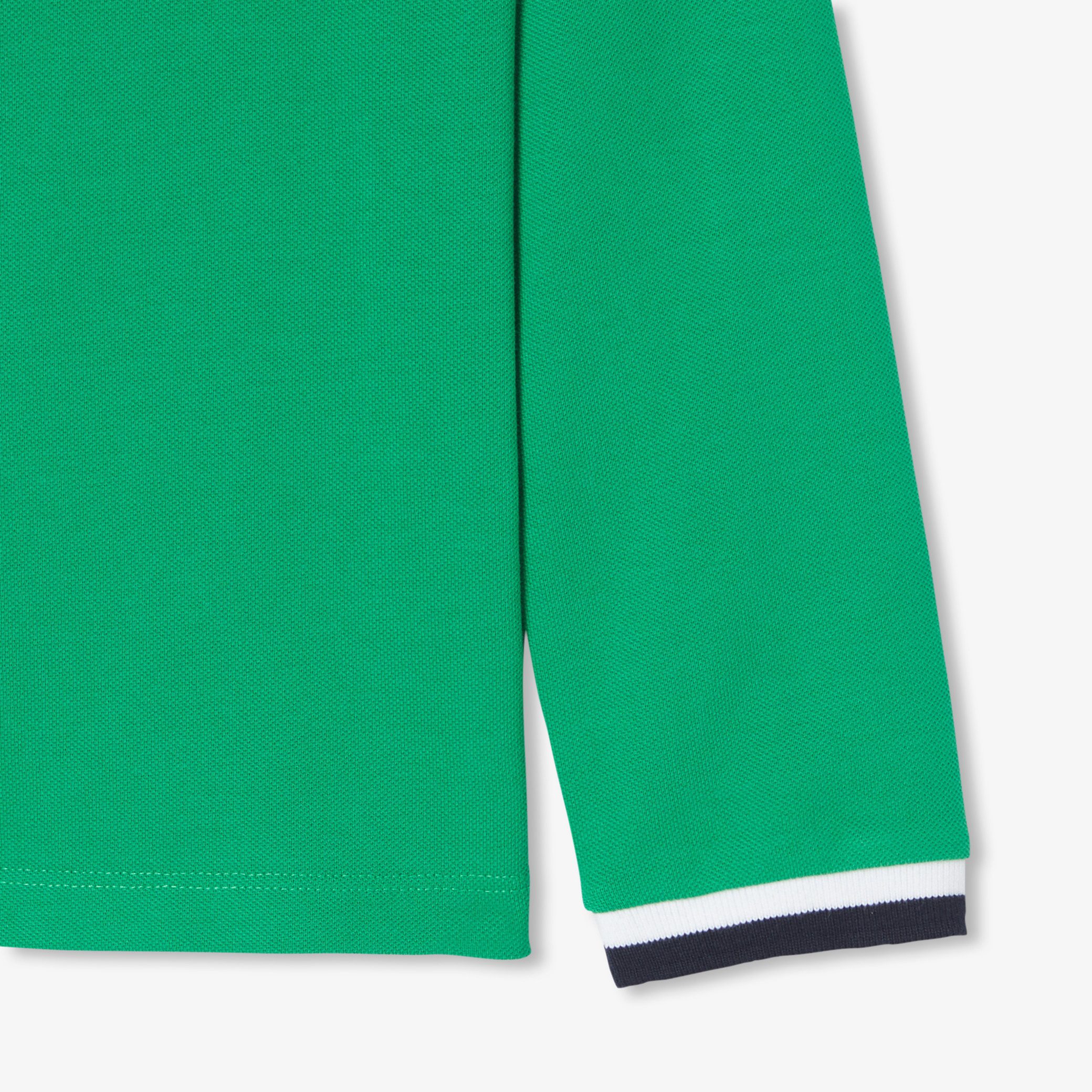 Boy polo shirt in cotton pique - Vigne Green - Image 6