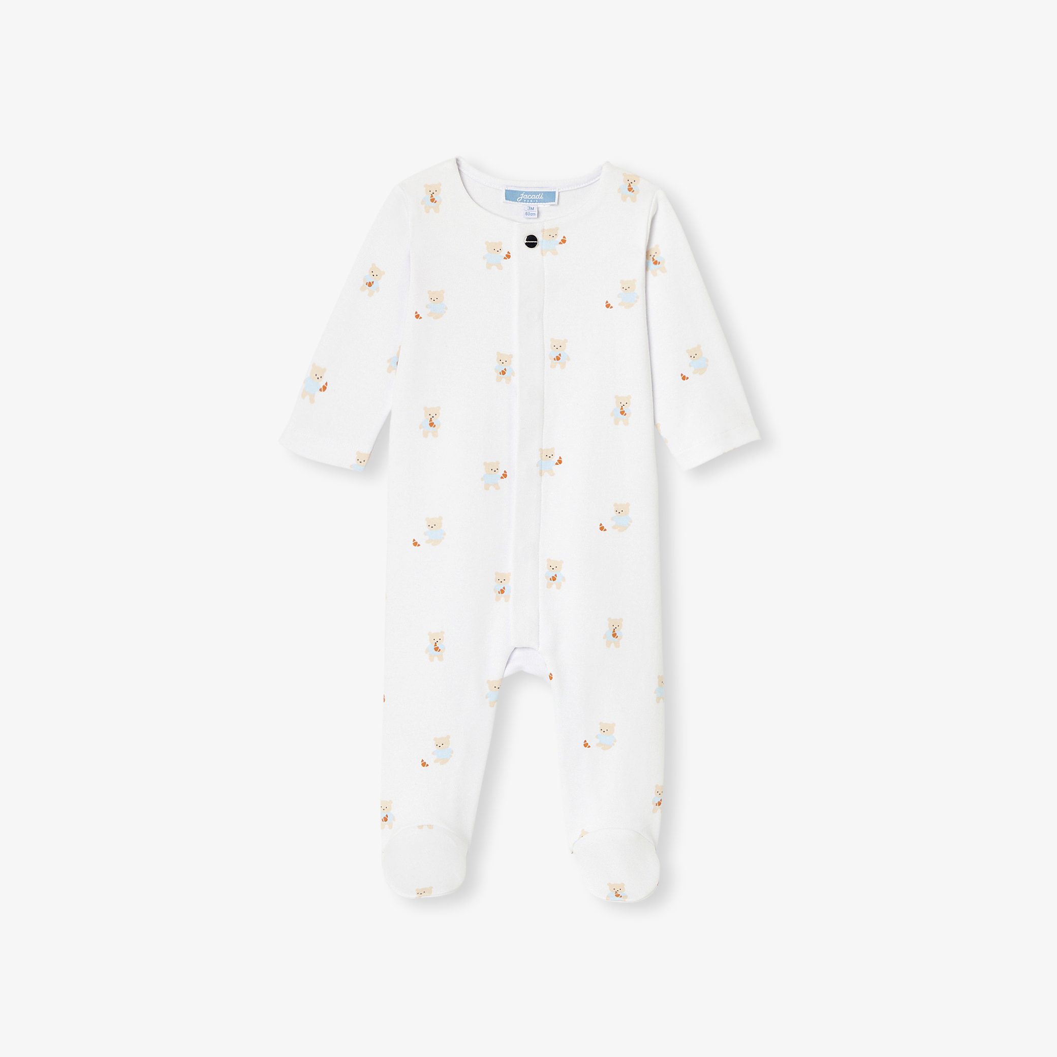 Baby teddy bear and crescent pyjamas - Lazare