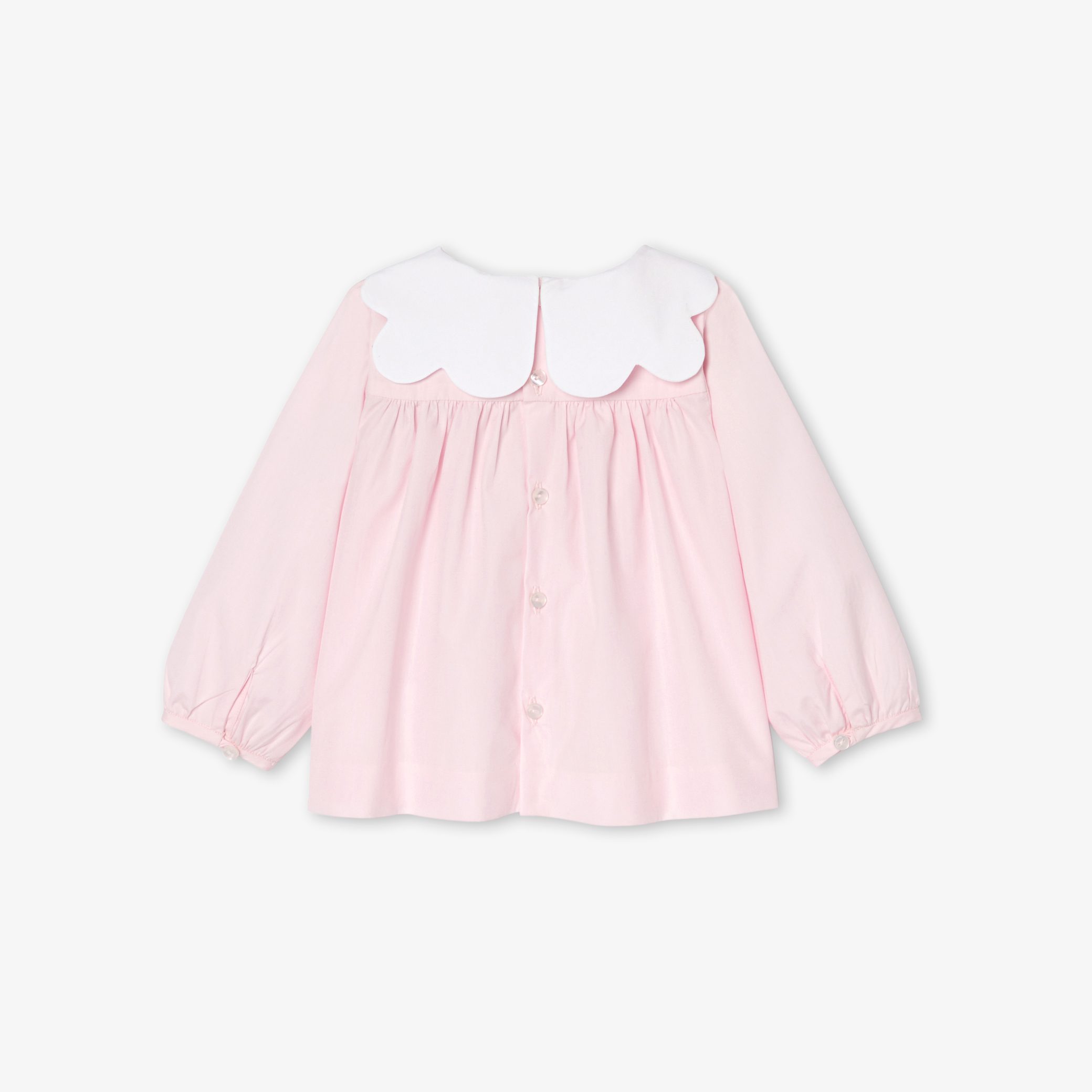 Baby girl blouse in poplin - Image 4