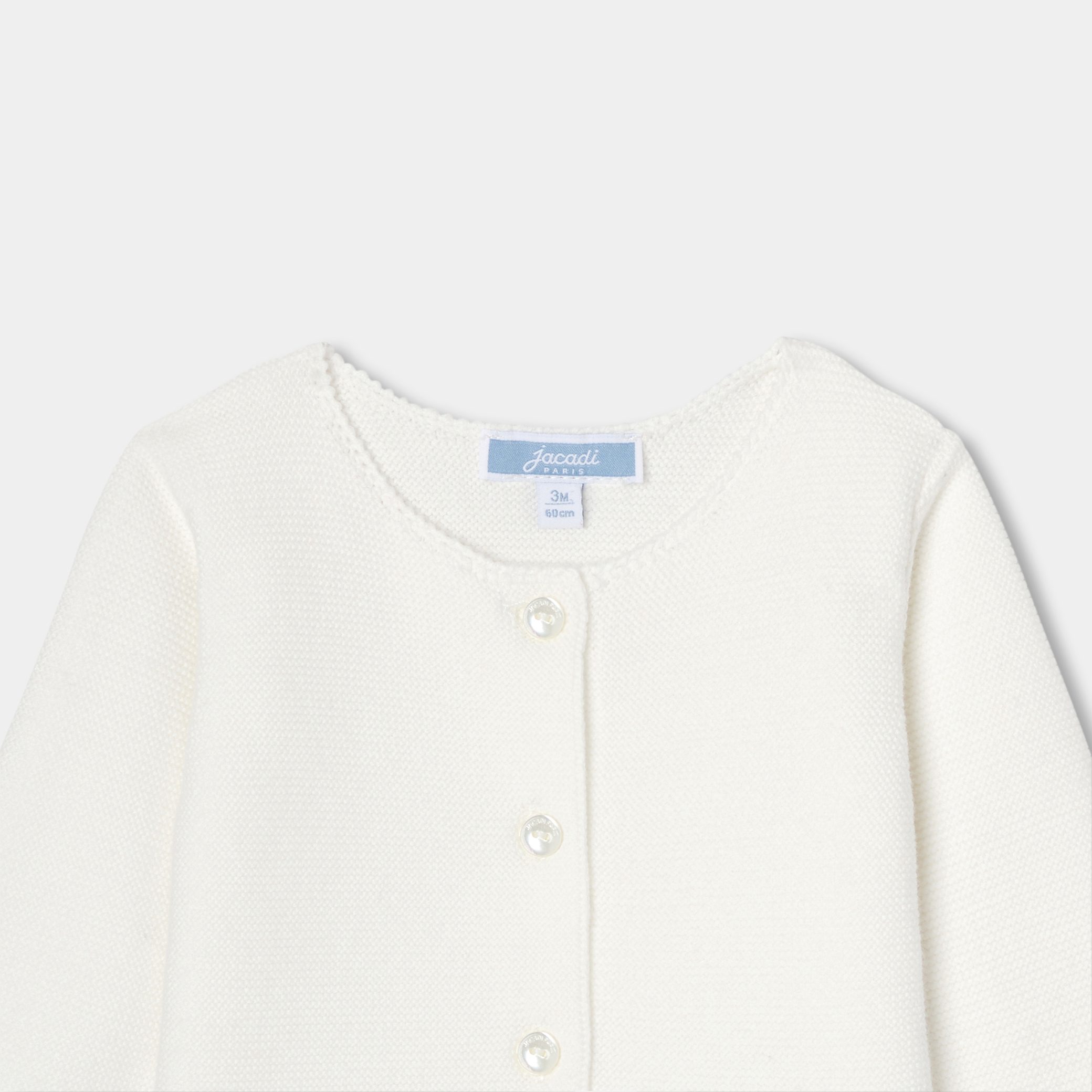 Baby girl cotton cardigan - Image 3