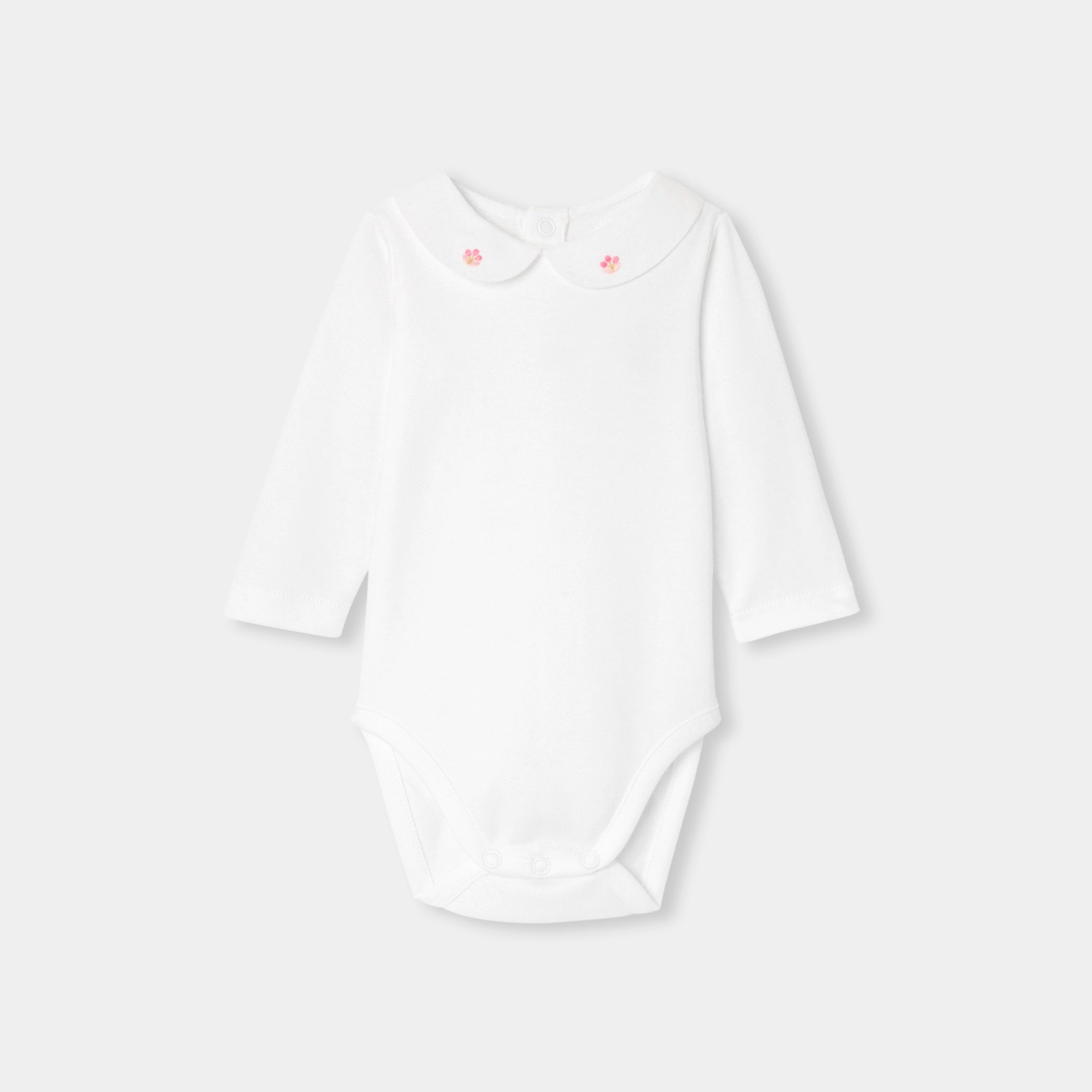 Baby girl cotton bodysuit - Lucile