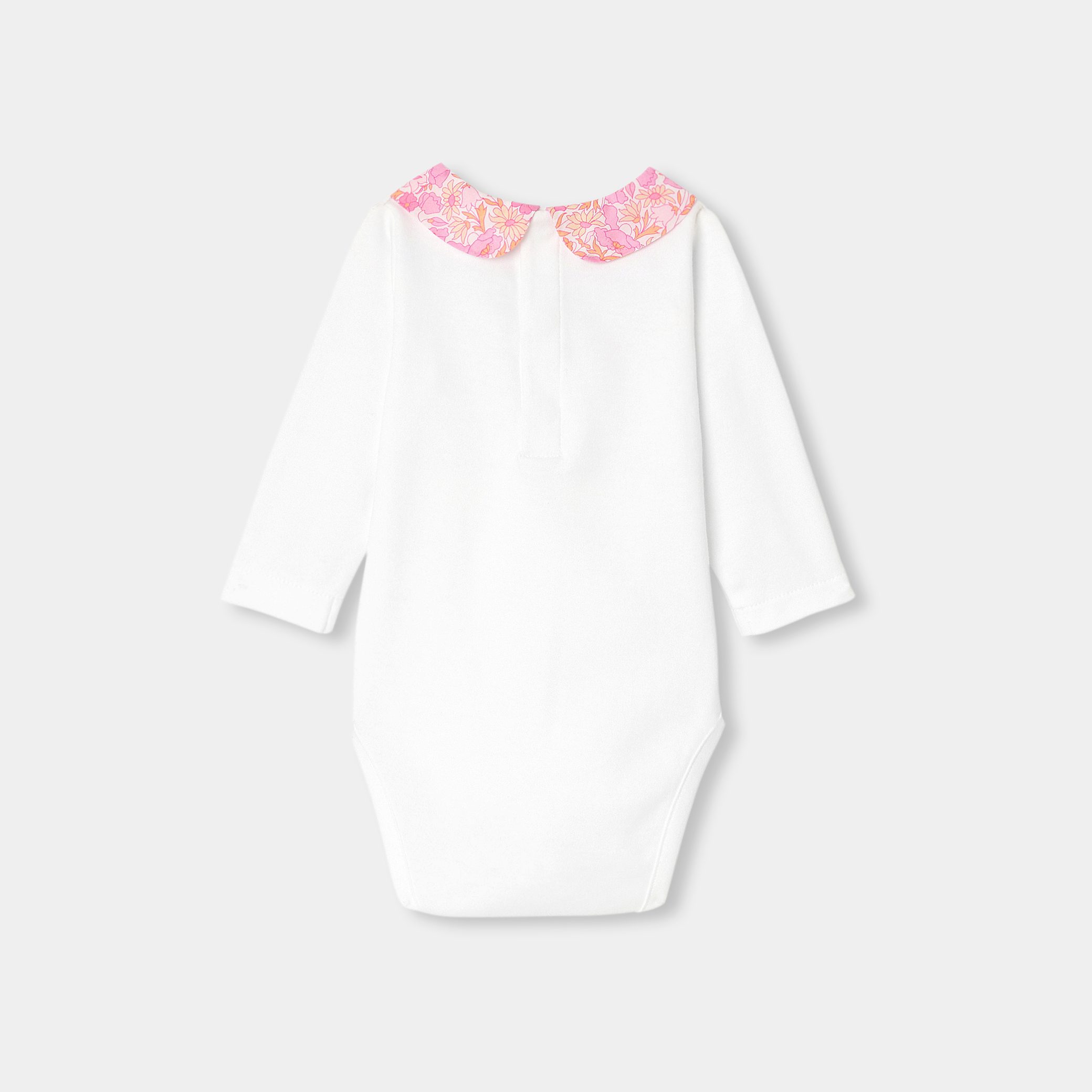 Baby girl cotton bodysuit - Lumiere - Image 2