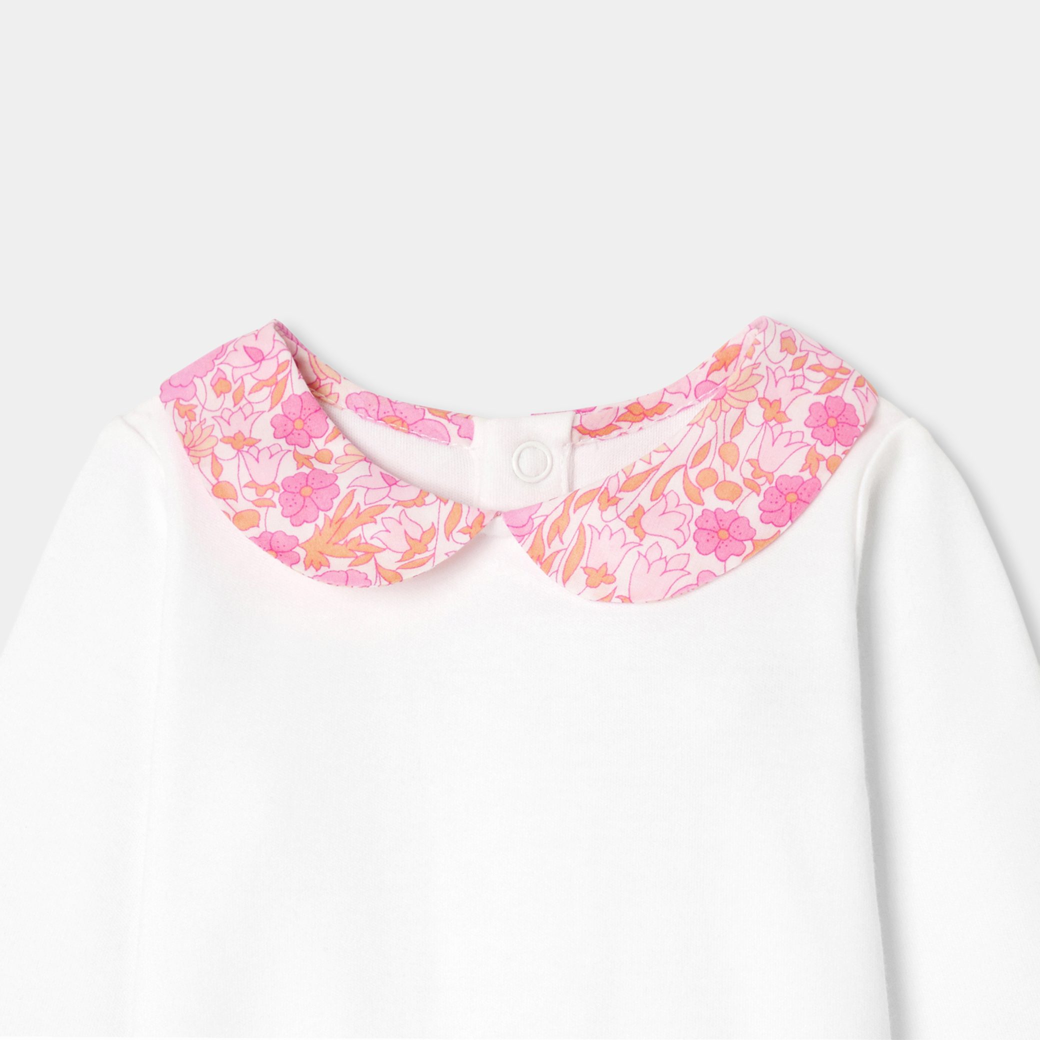 Baby girl cotton bodysuit - Lumiere - Image 3