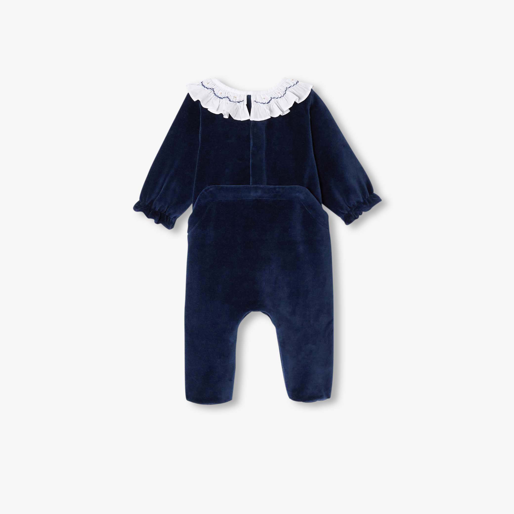 Baby girl velvet pyjamas - Ludivine - Image 2