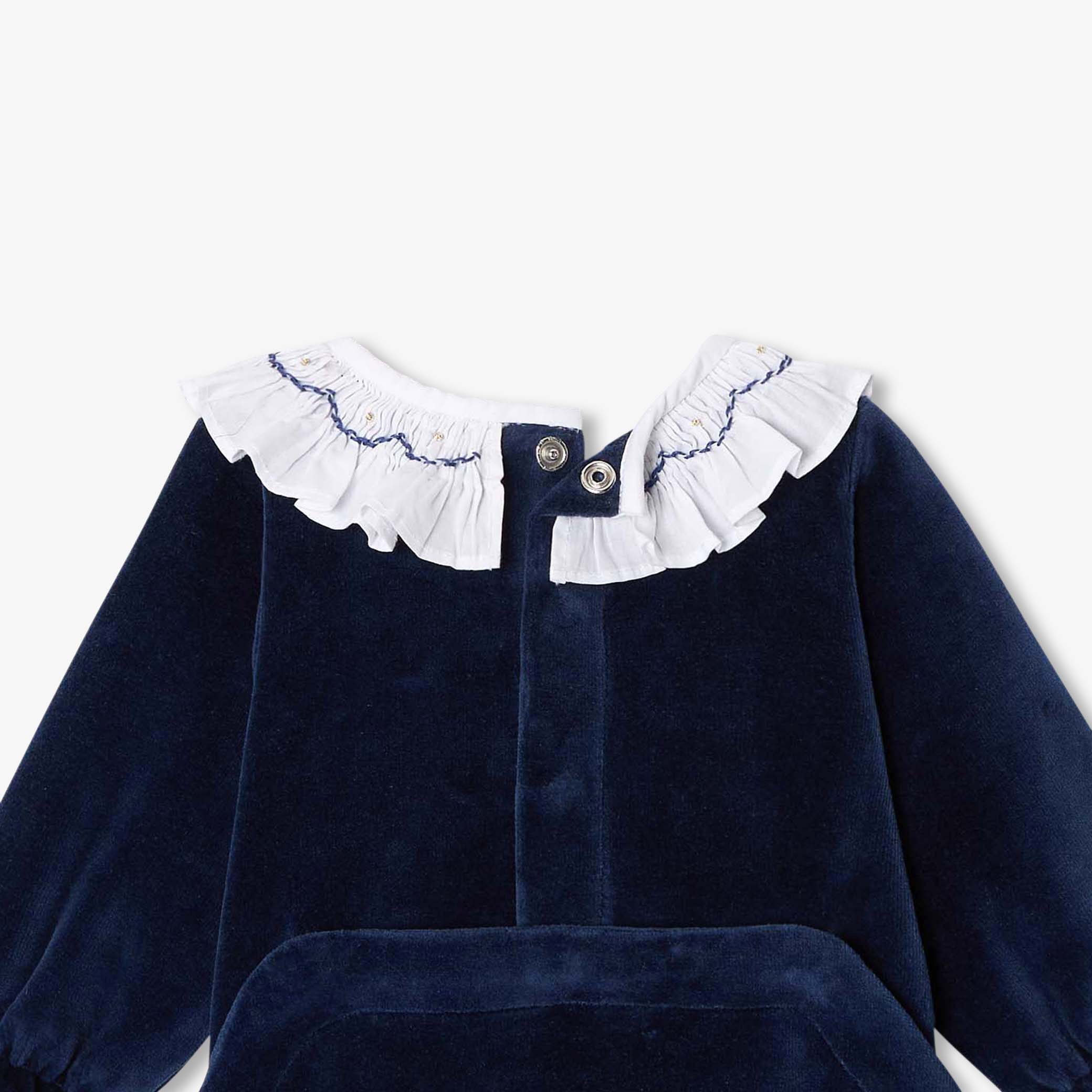 Baby girl velvet pyjamas - Ludivine - Image 4