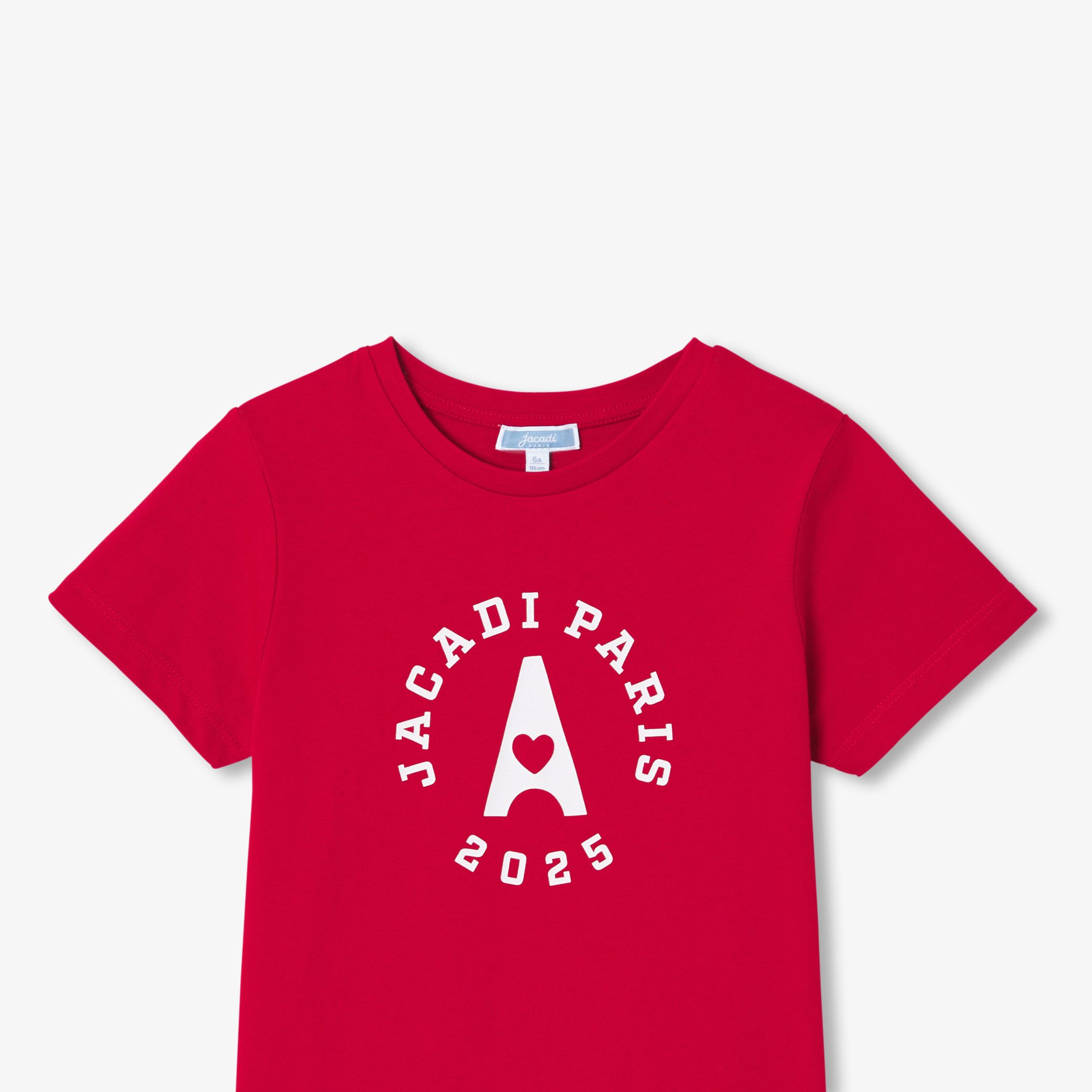 Girl cotton T-shirt - Prince Red - Image 3