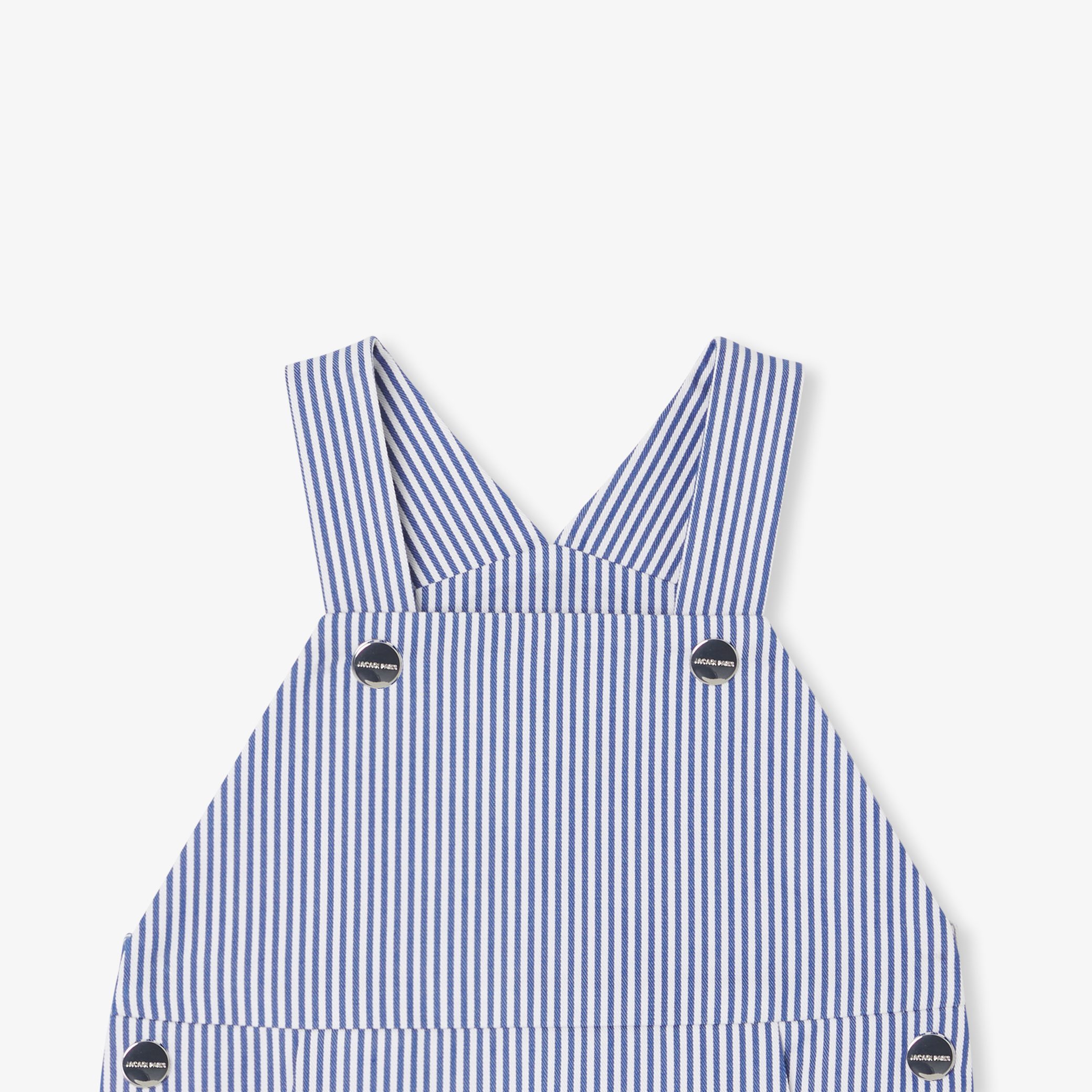 Baby boy overalls in striped twill - Montgolfiere - Image 3