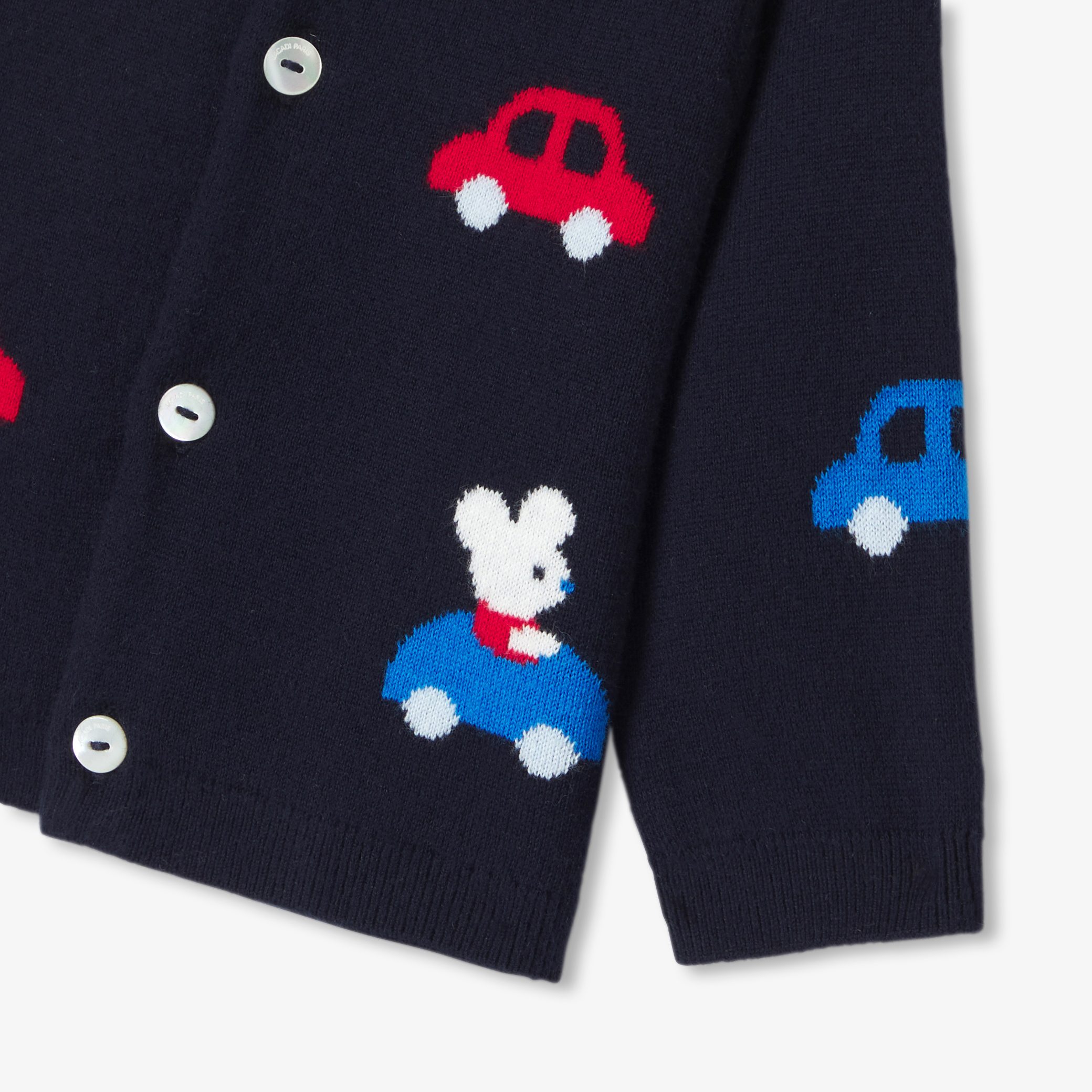 Baby boy knitted cardigan - Merlin - Image 4