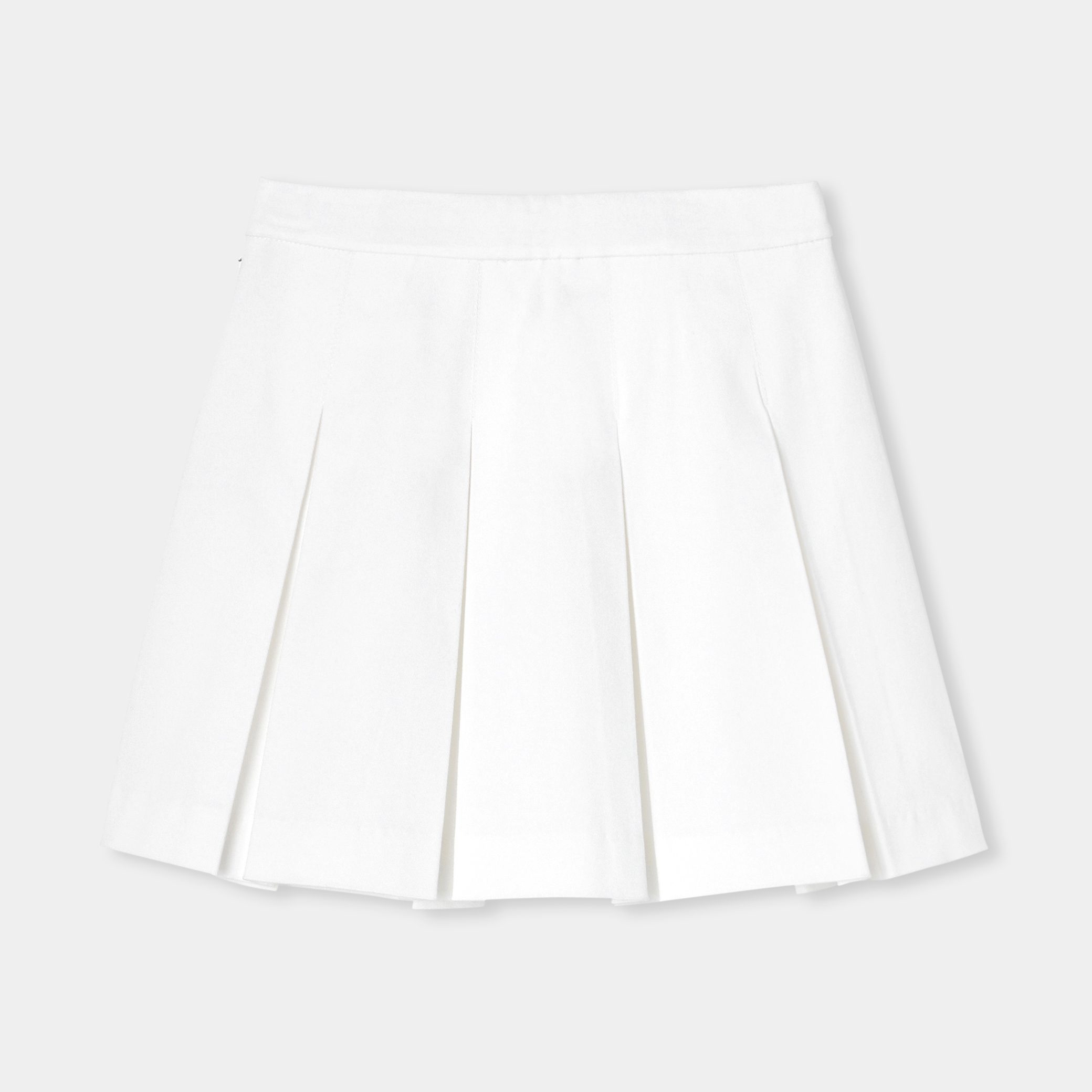 Girl pleated skirt in gabardine - Marion - Image 5