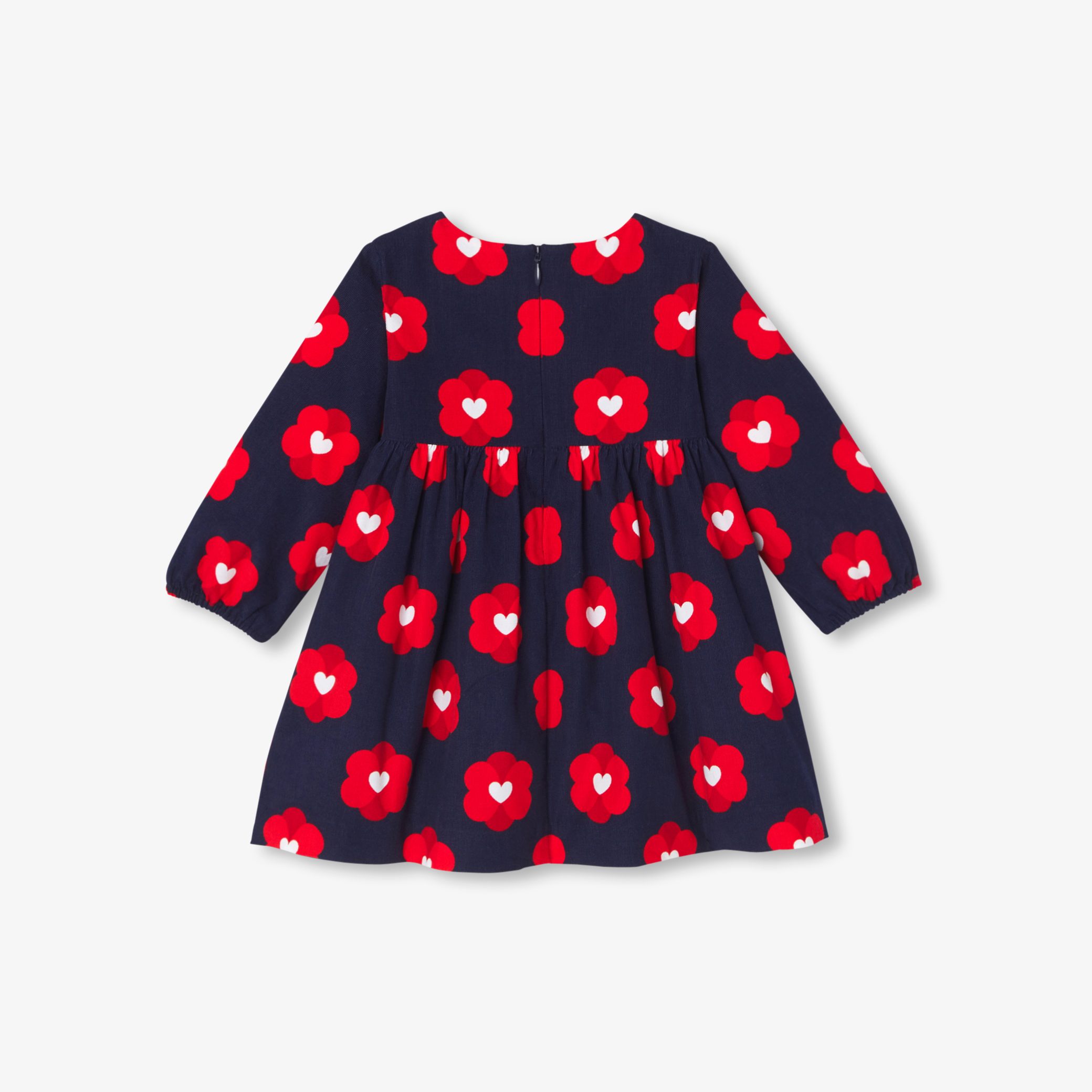 Baby girl dress in velvet milleraies - Romance - Image 2