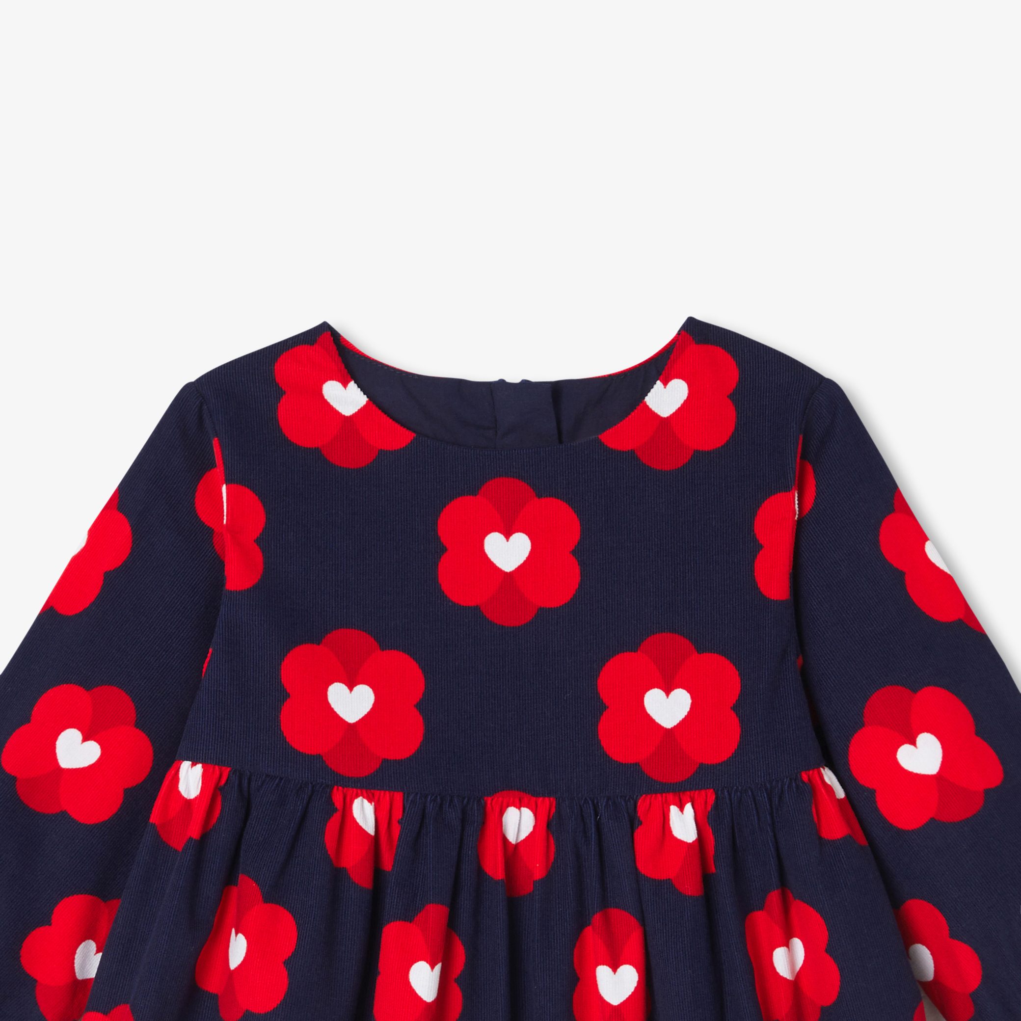 Baby girl dress in velvet milleraies - Romance - Image 3