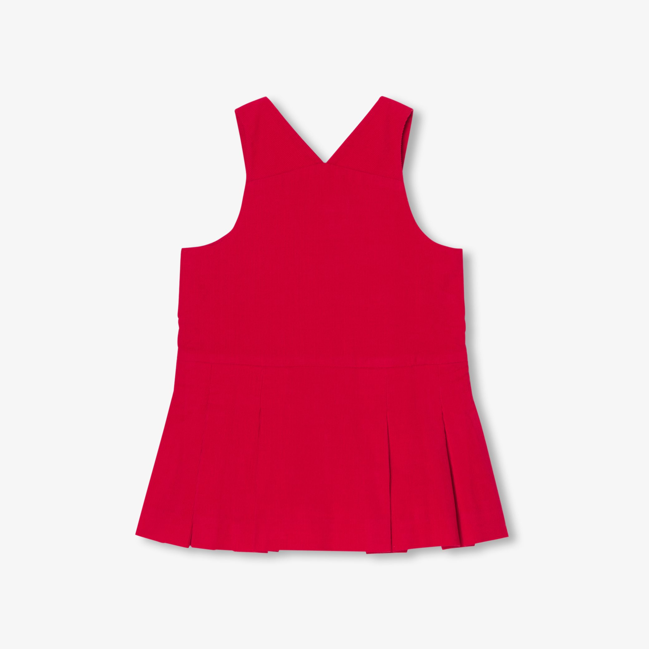 Baby girl velvet pinafore dress - Image 2