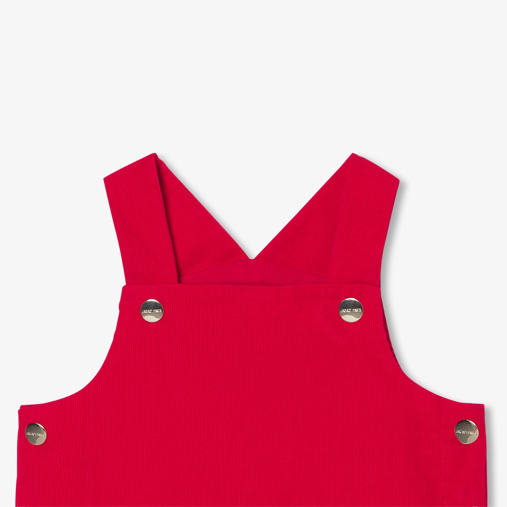Baby girl velvet pinafore dress - Image 3