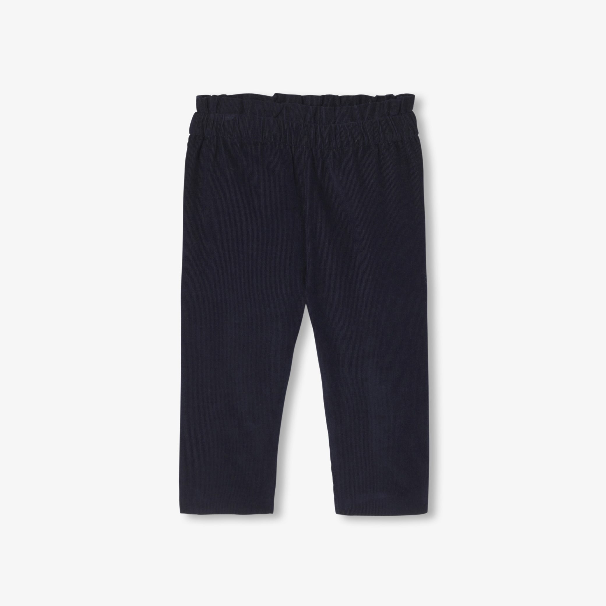 Baby girl trousers in milleraies velvet - Romain