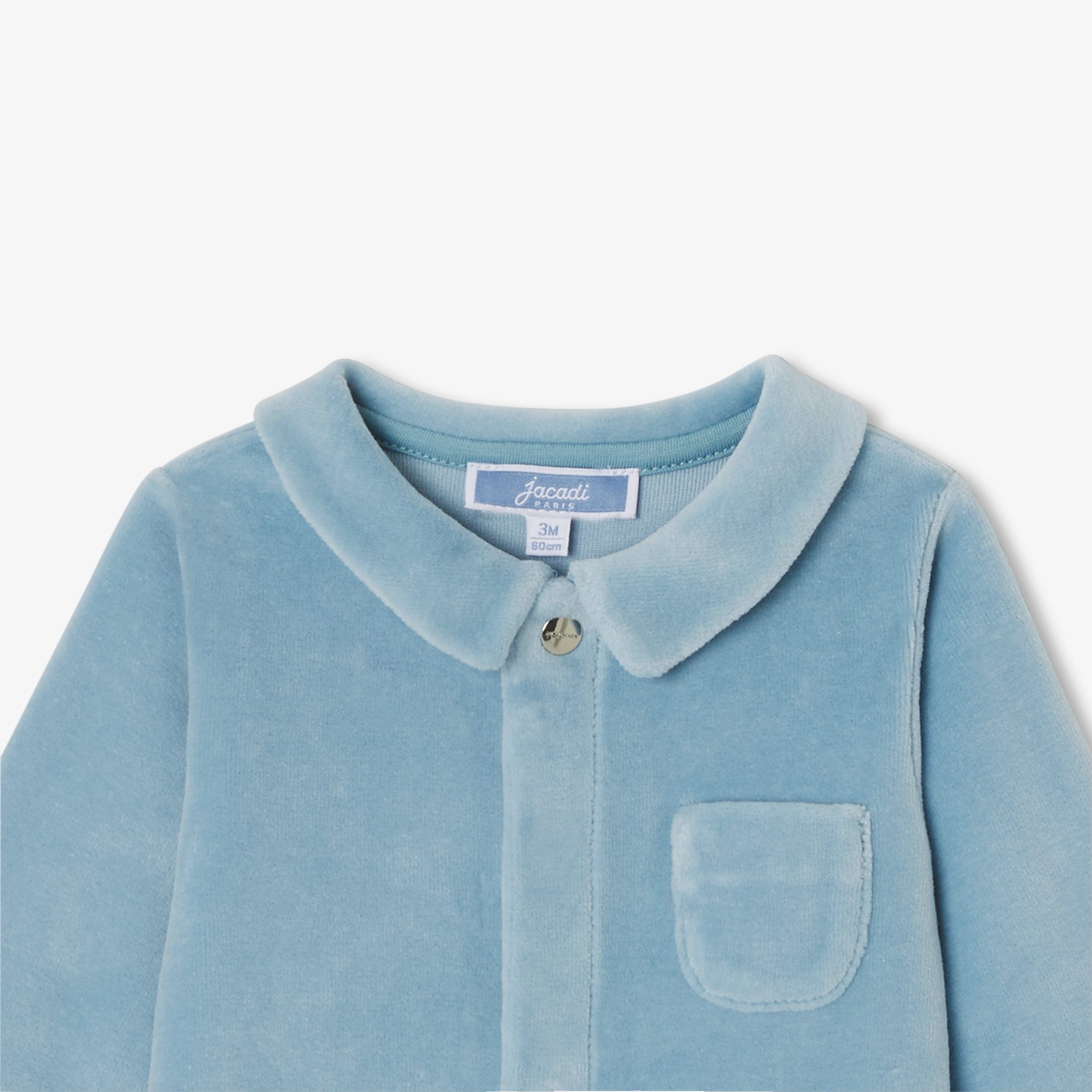 Baby boy velvet pyjamas - Neptune - Image 3