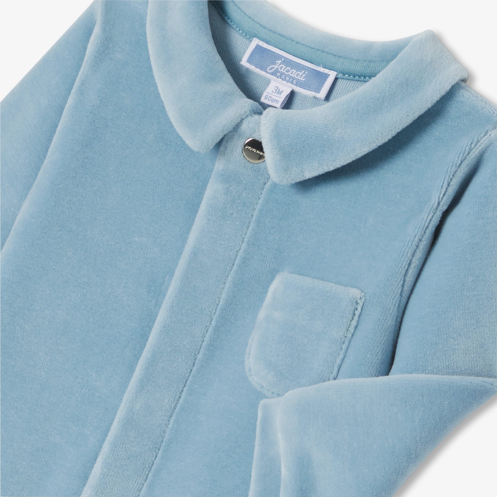 Baby boy velvet pyjamas - Neptune - Image 4