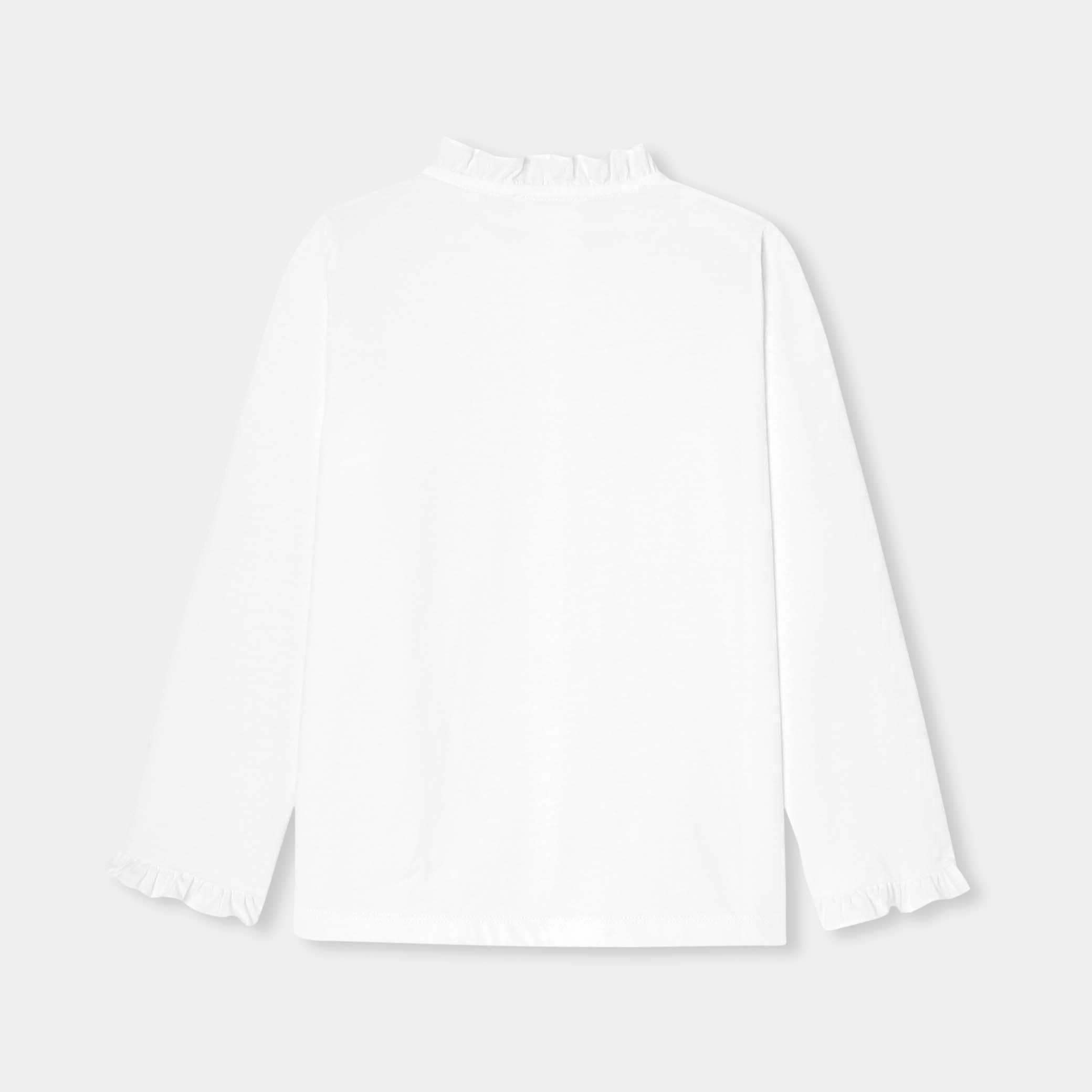 Girl blouse in cotton jersey - Presence - Image 2