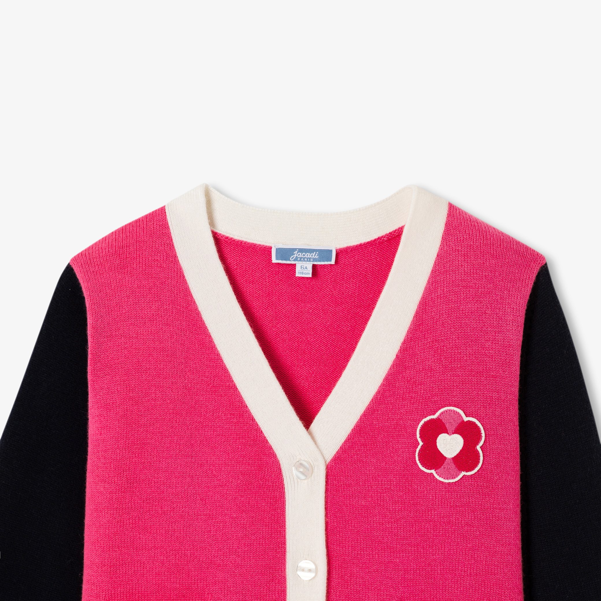 Girl colour block cardigan - Philosophe - Image 3