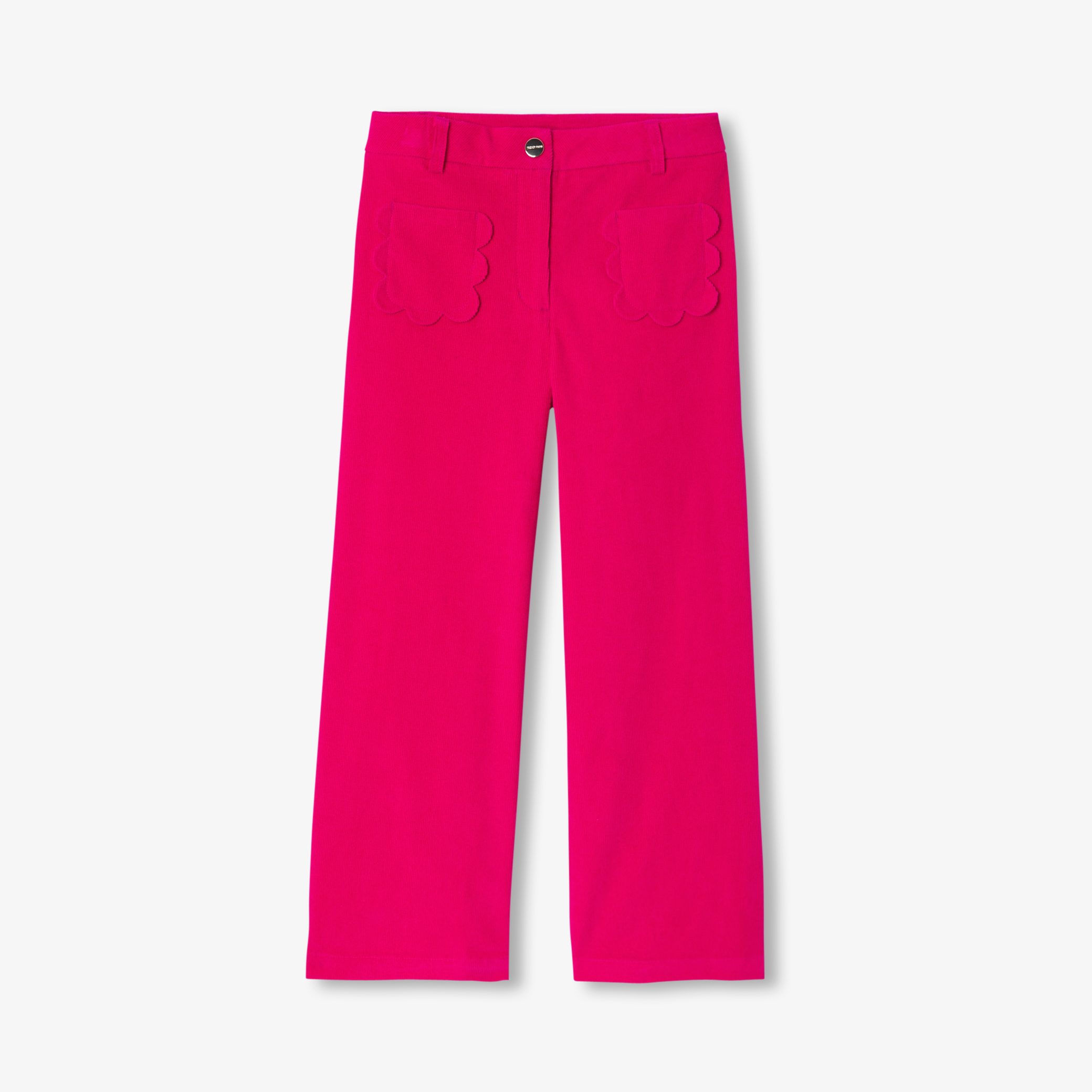 Girl velvet milleraies trousers - Paris Rose