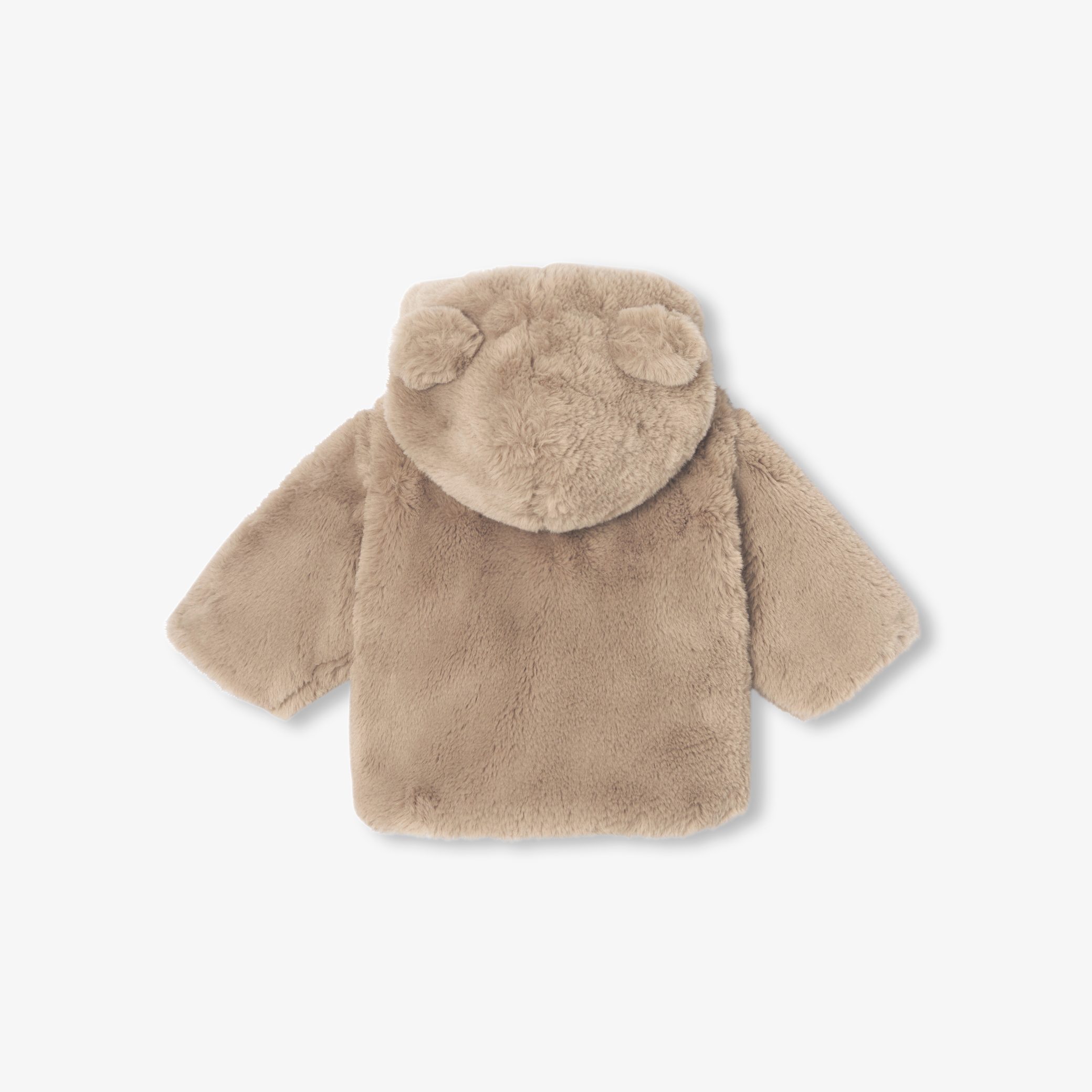 Baby coat in faux fur - Loup - Image 2