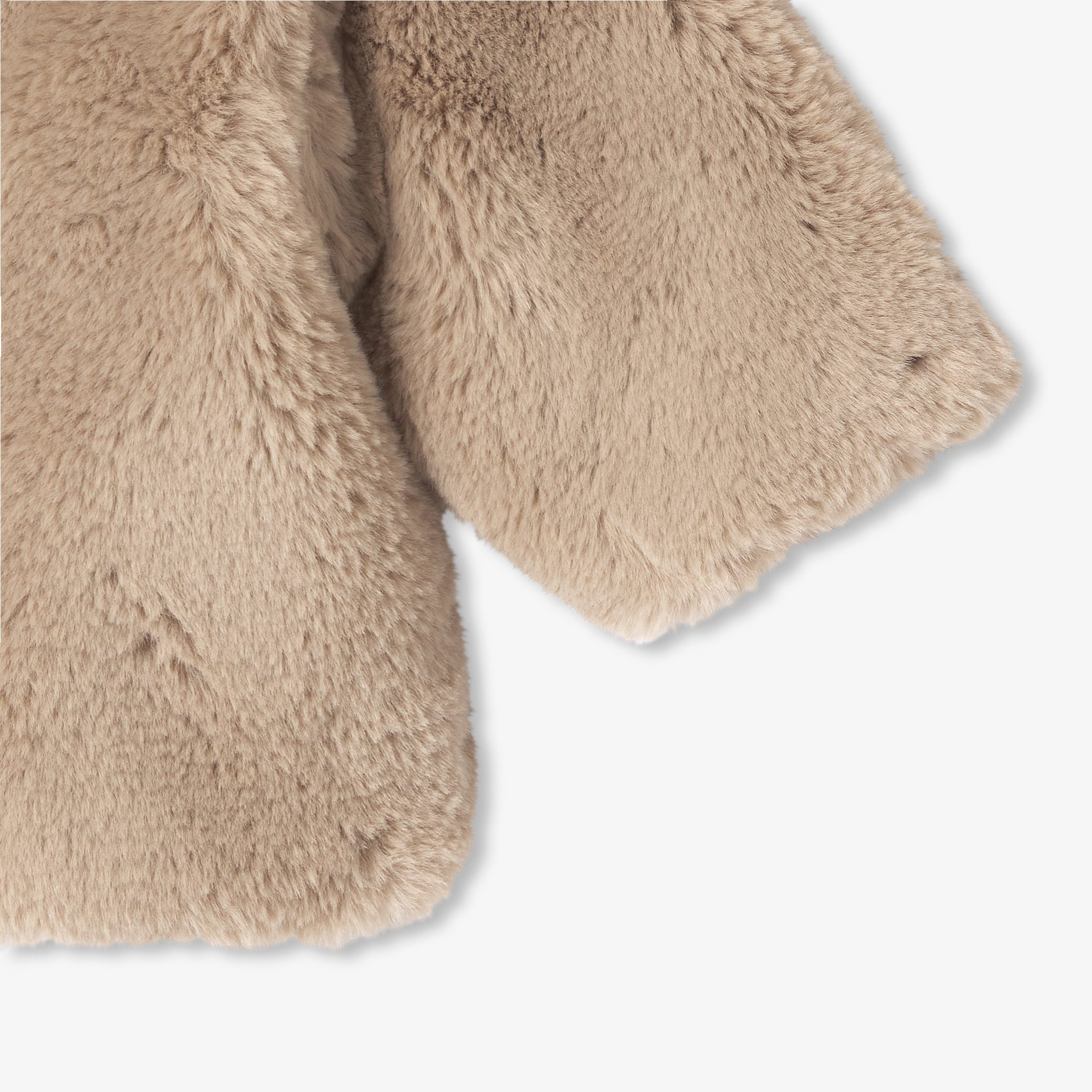 Baby coat in faux fur - Loup - Image 4