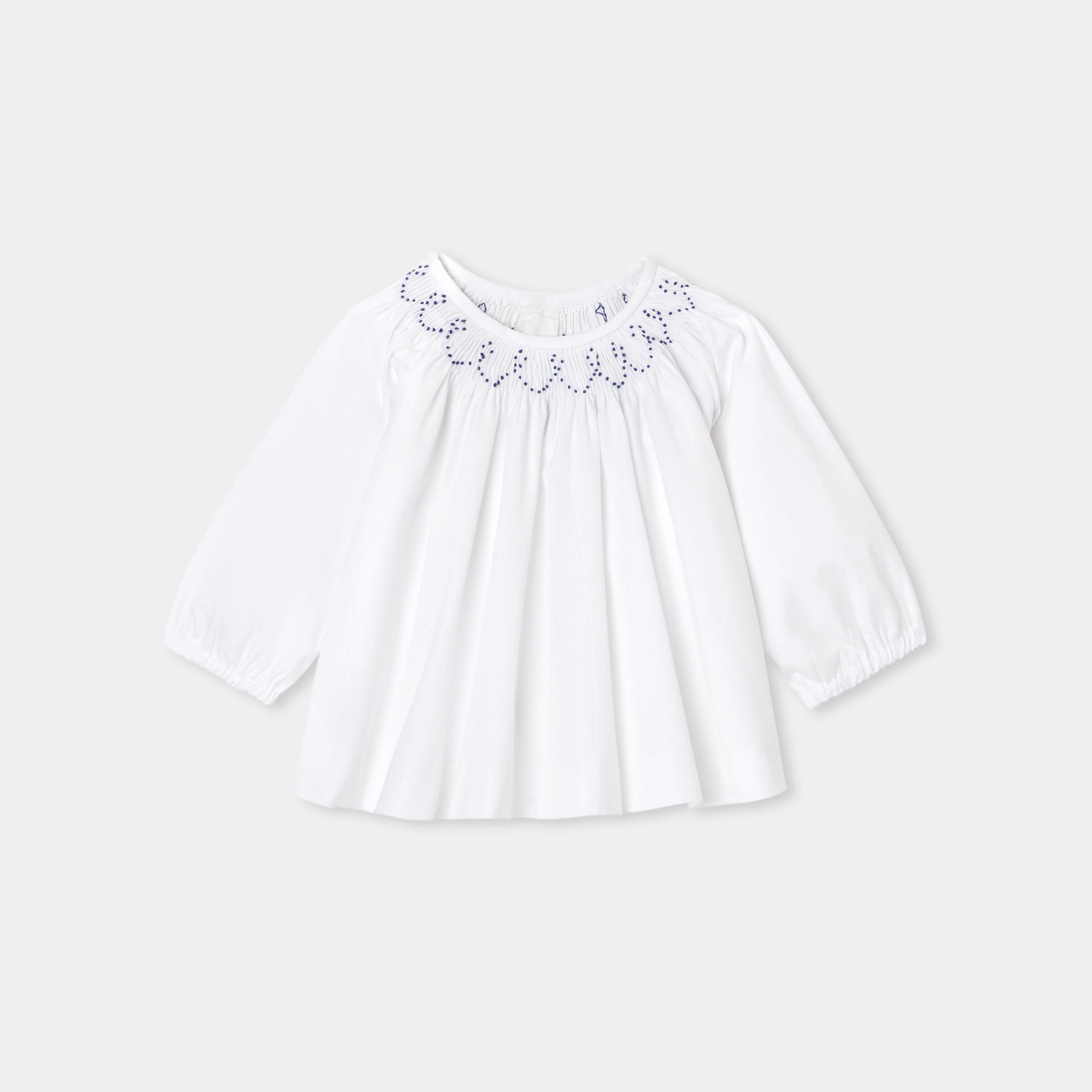 Baby girl blouse in poplin - Organdi