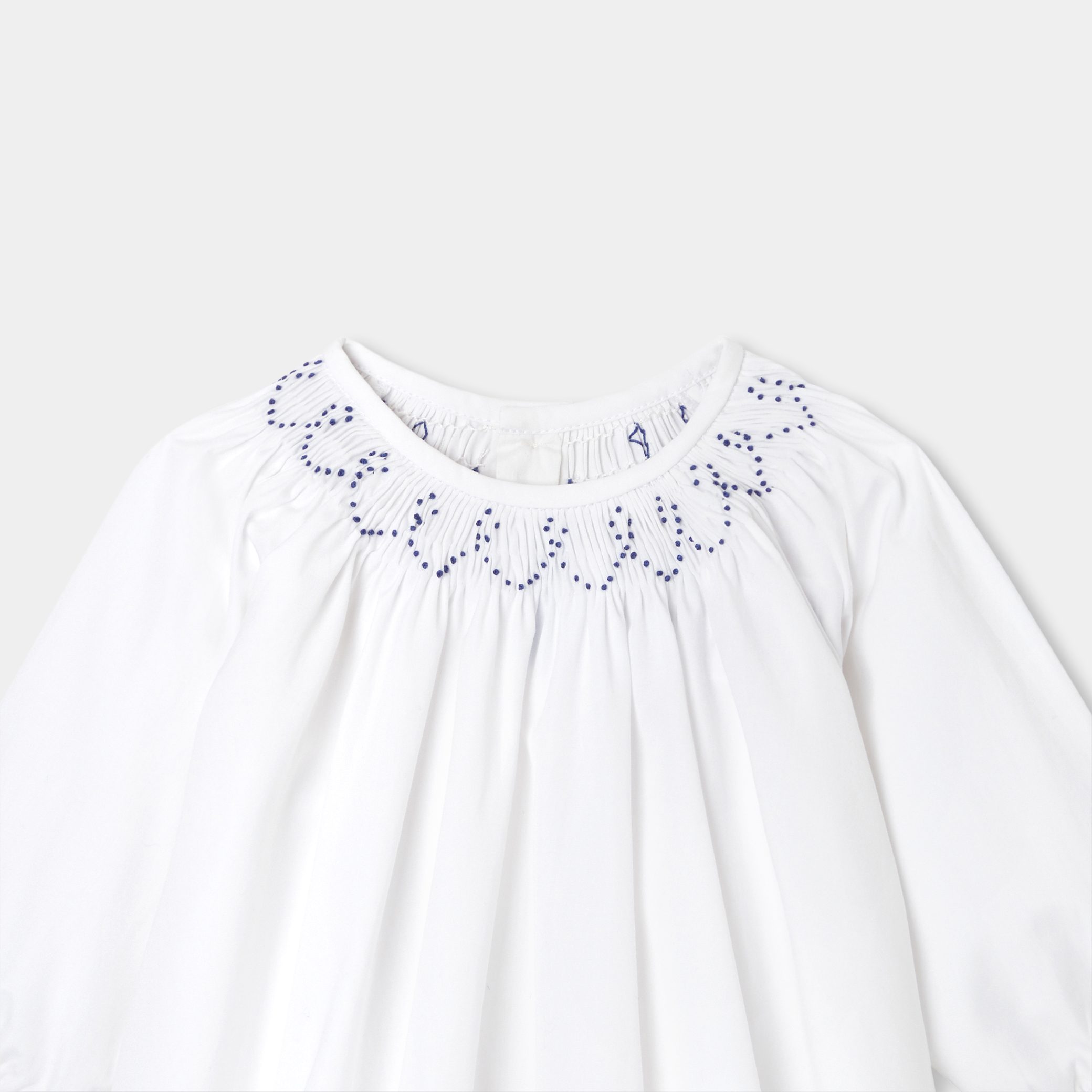 Baby girl blouse in poplin - Organdi - Image 3