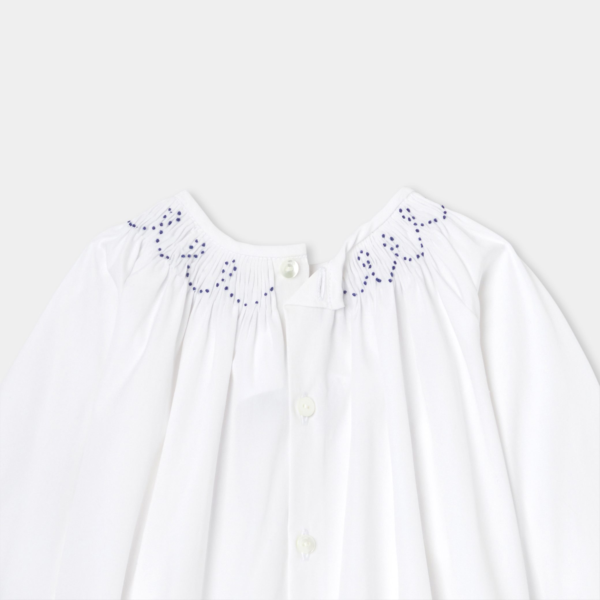 Baby girl blouse in poplin - Organdi - Image 4