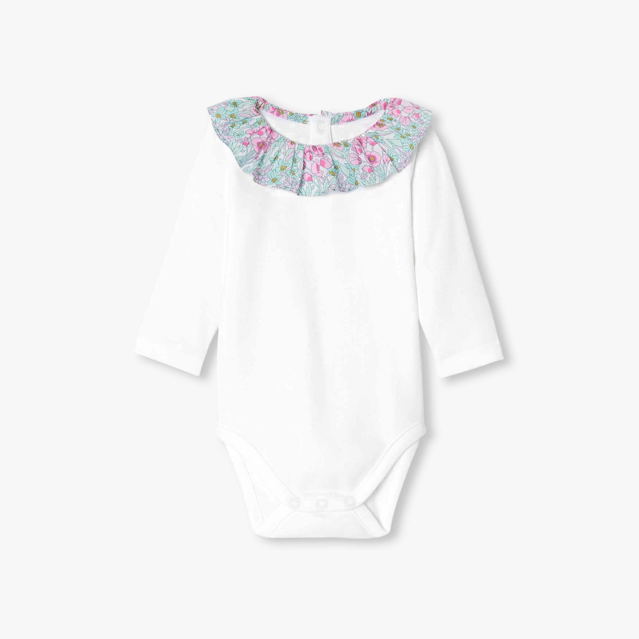 Baby girl long sleeve bodysuit - Organza Green