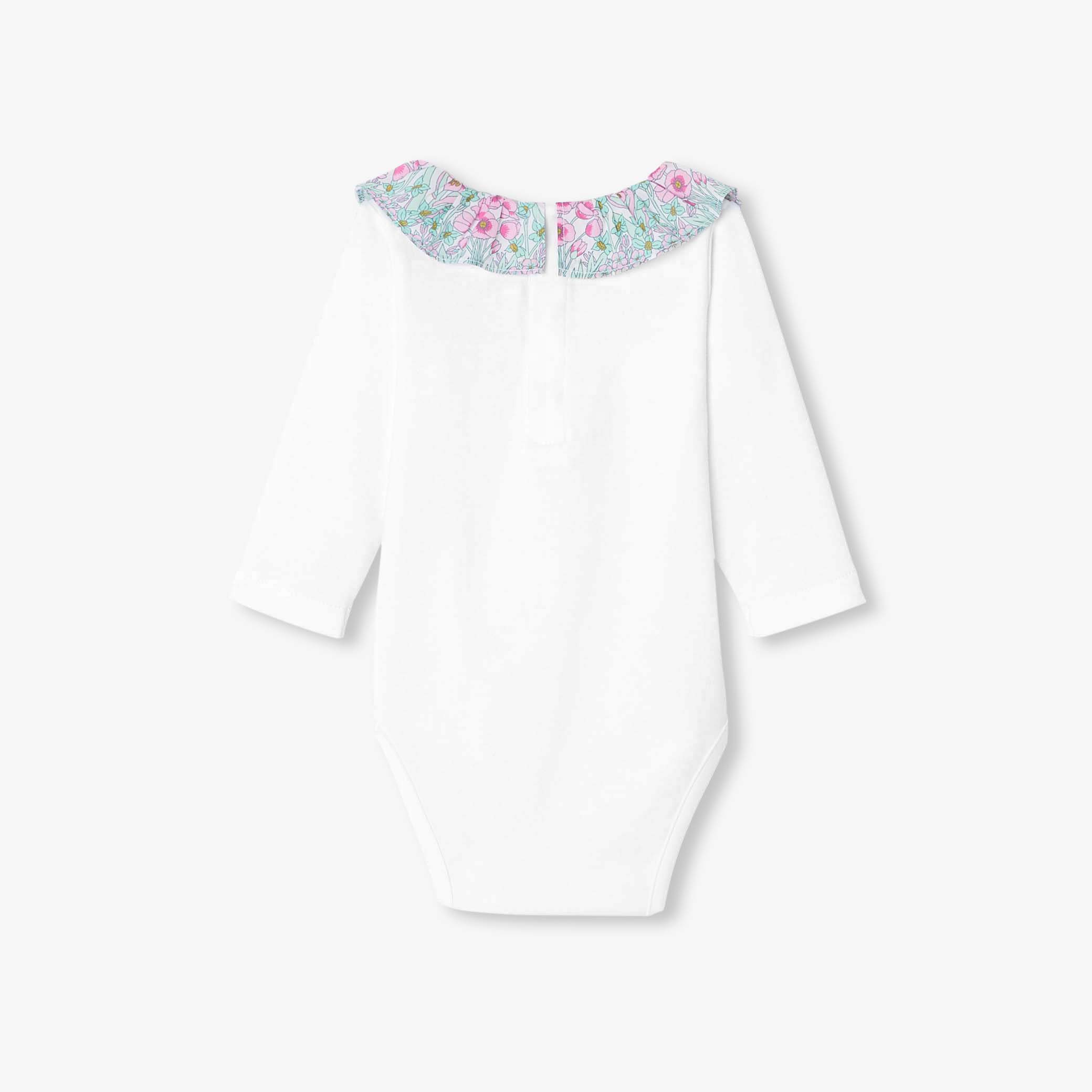 Baby girl long sleeve bodysuit - Organza Green - Image 2