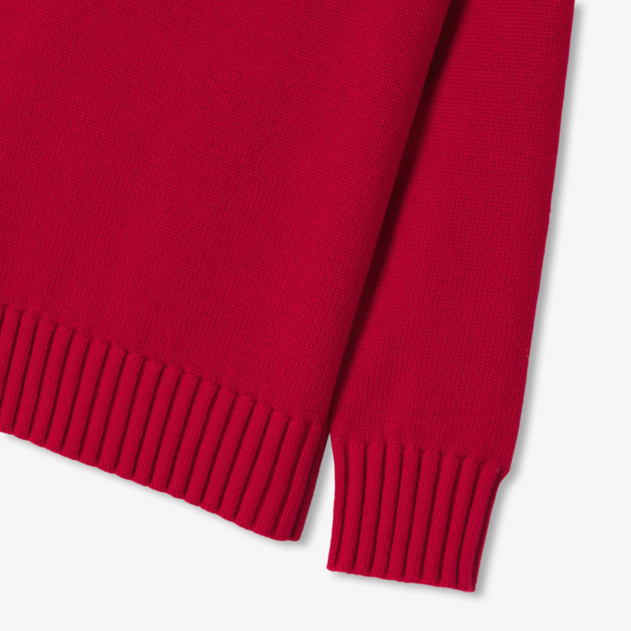 Boy sweater with trucker collar - Lorraine Red - Image 4
