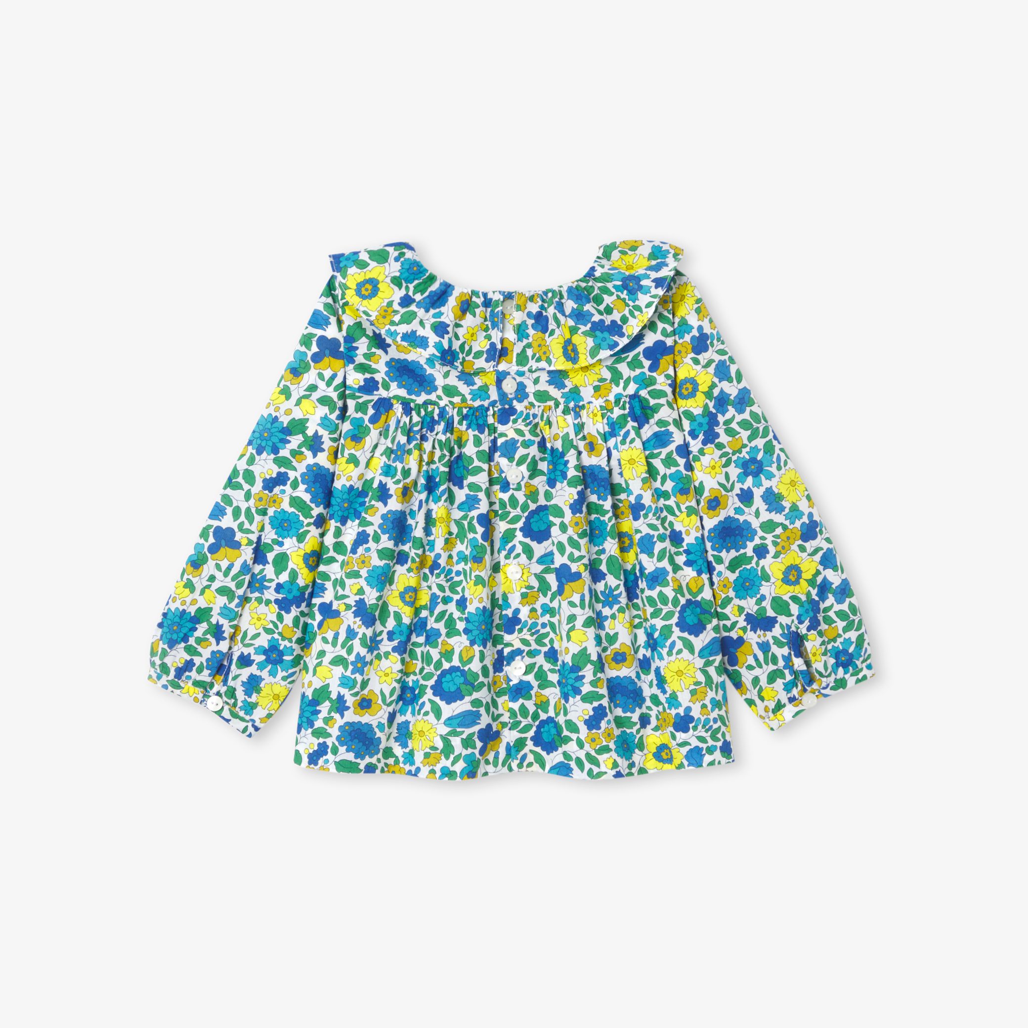 Baby girl blouse in Liberty fabric - Lucy - Image 4