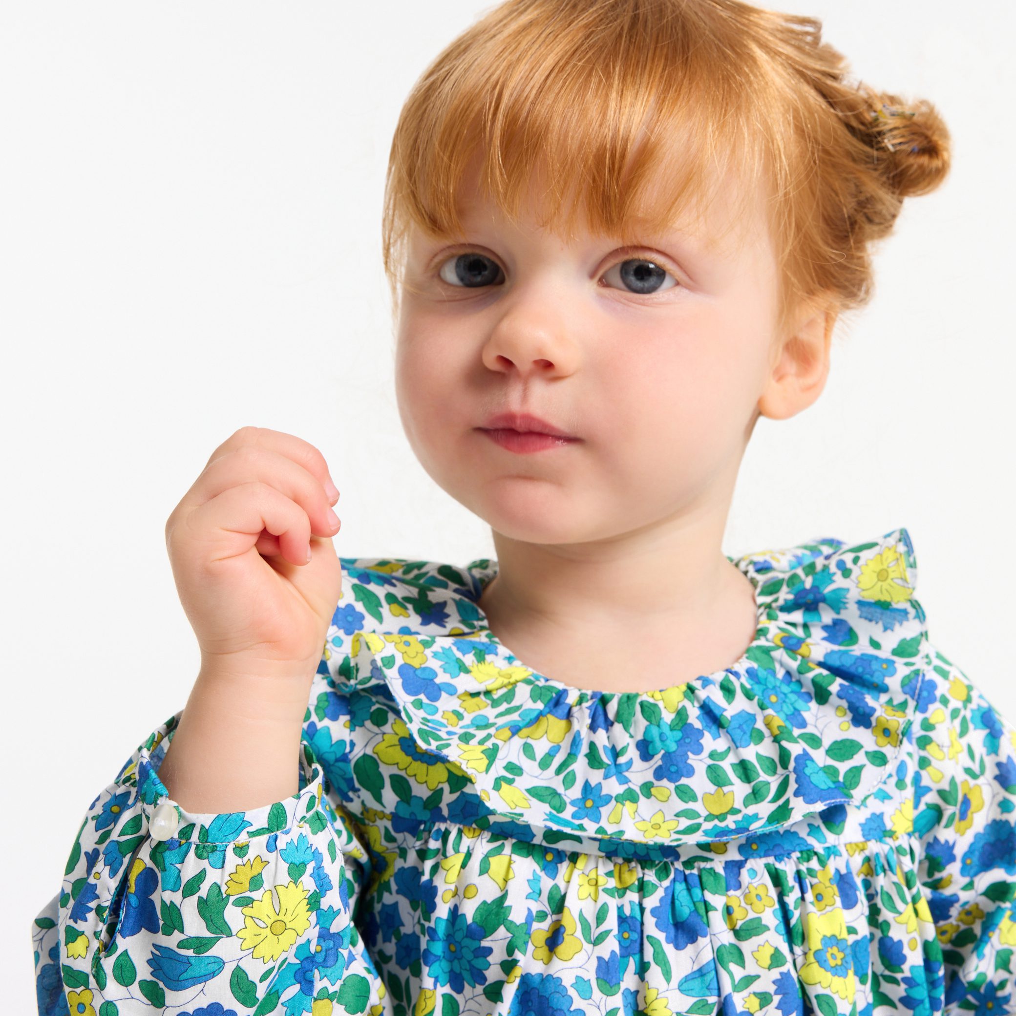 Baby girl blouse in Liberty fabric - Lucy - Image 2