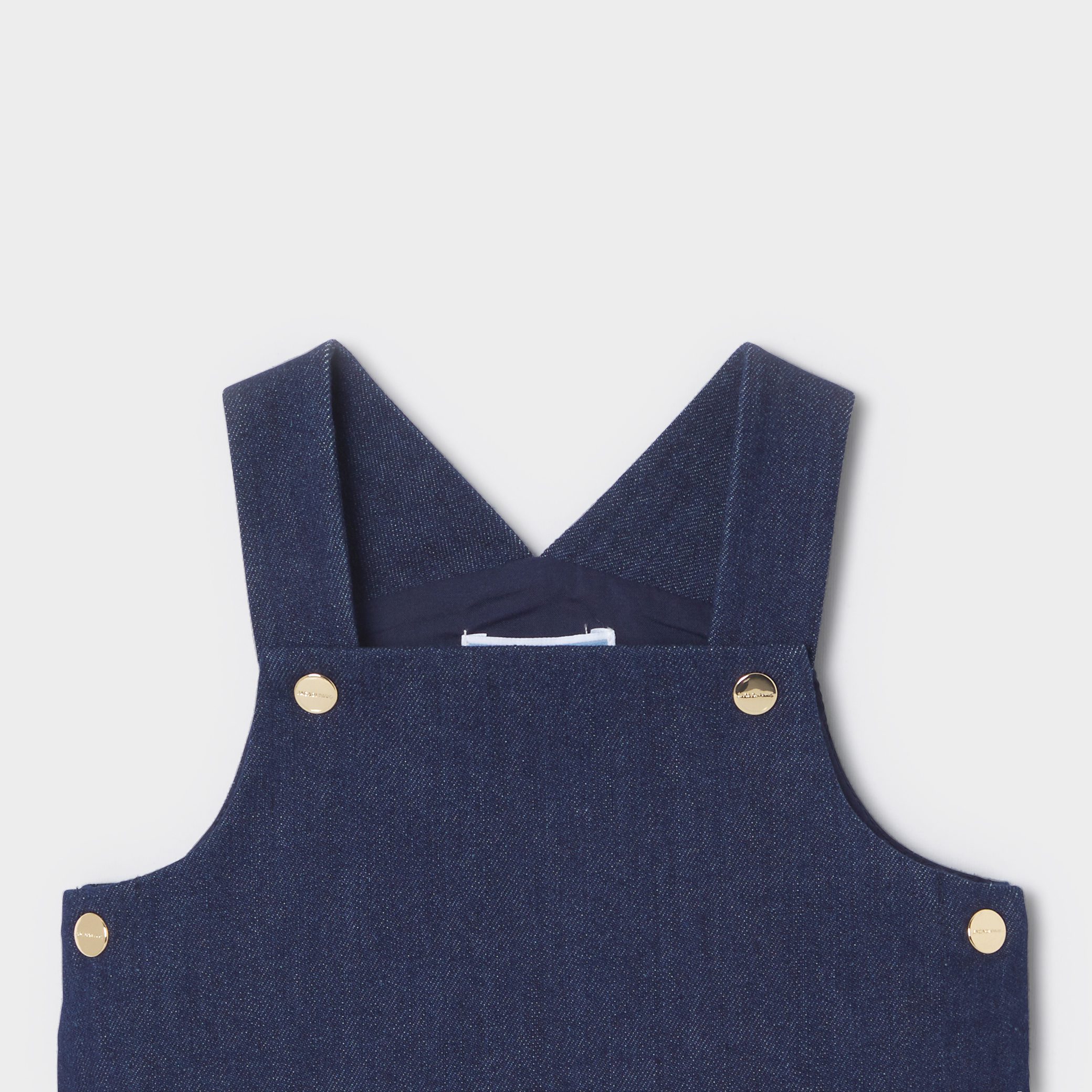 Baby girl denim jumper dress - Laure - Image 5