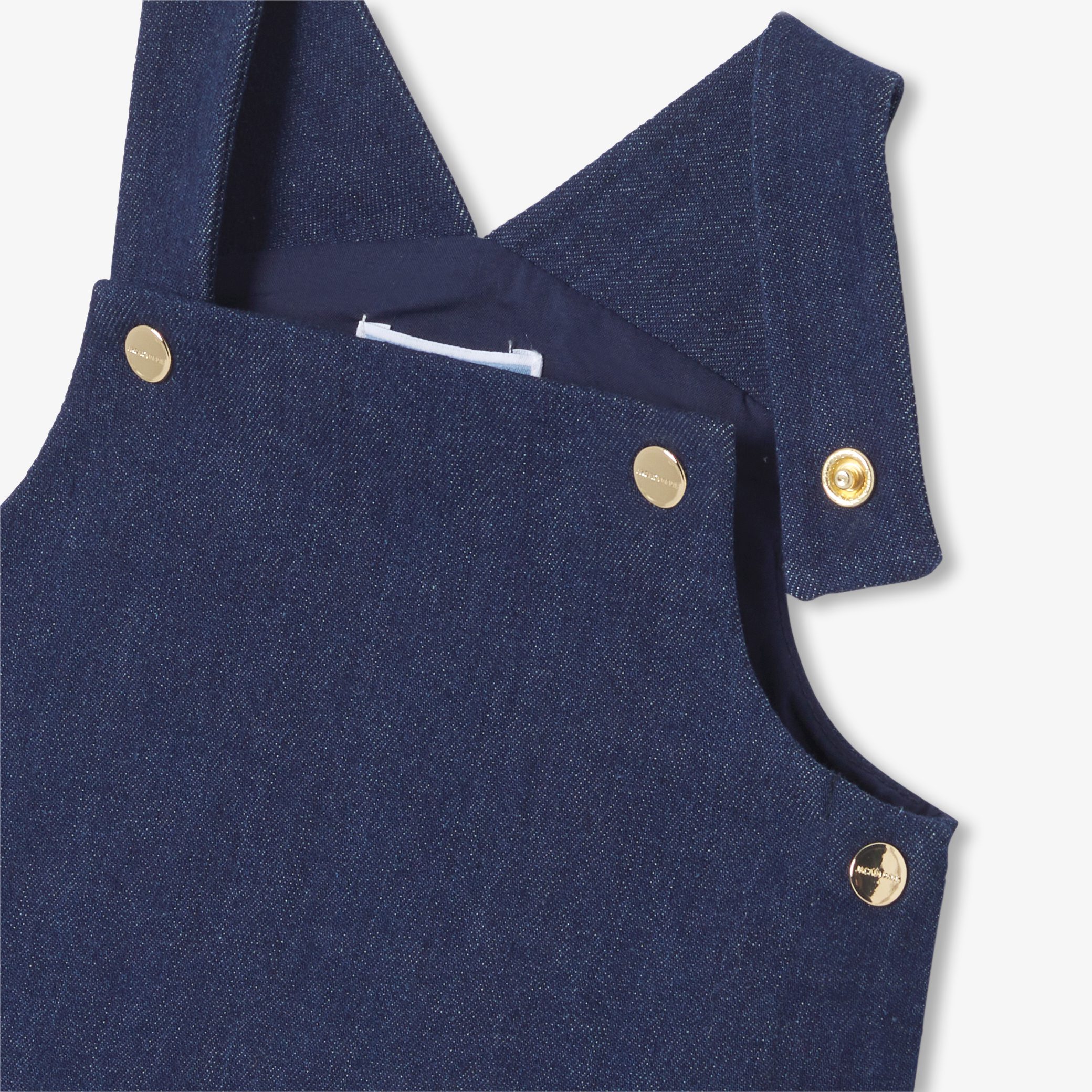 Baby girl denim jumper dress - Laure - Image 6