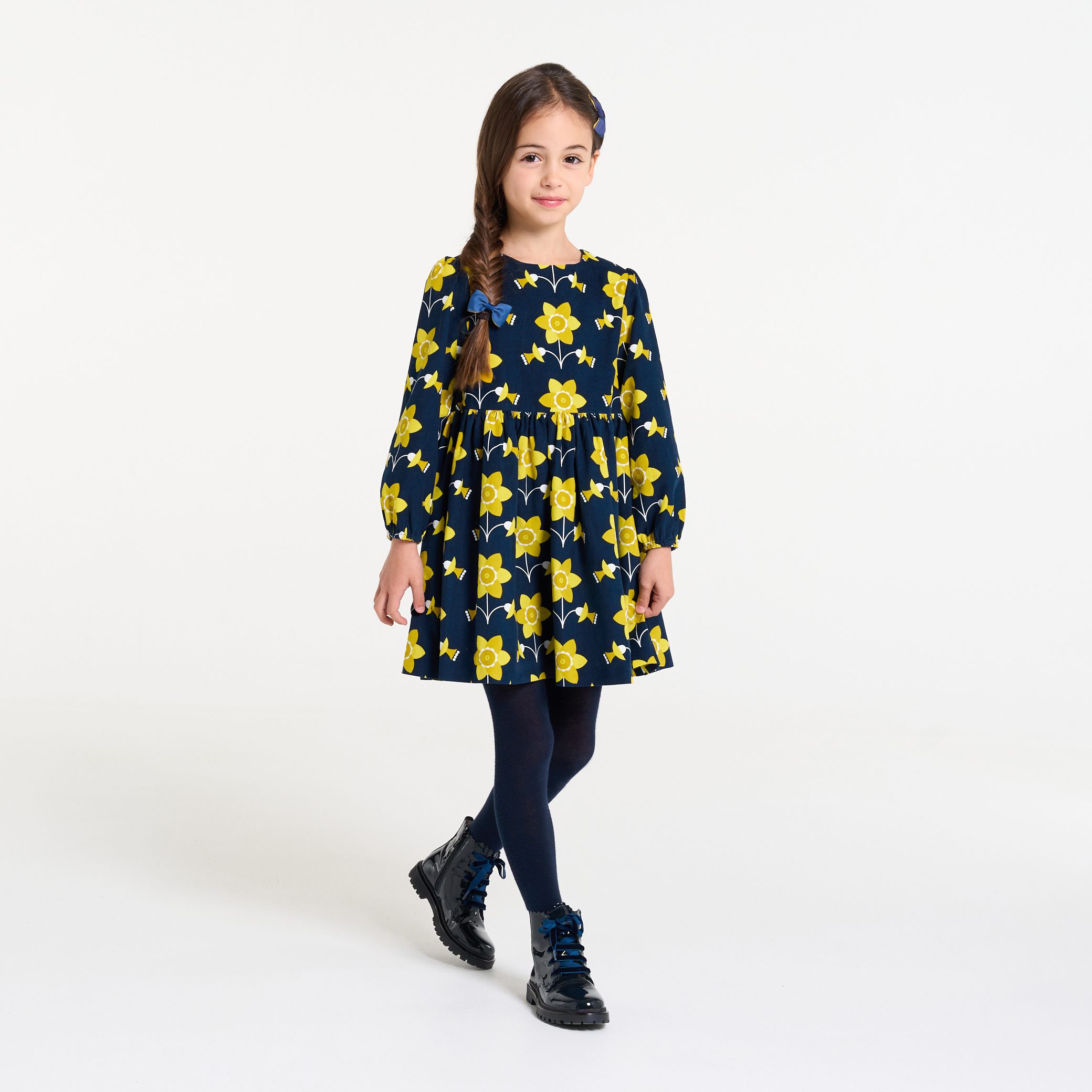 Girl dress in milleraies velvet - Salomee
