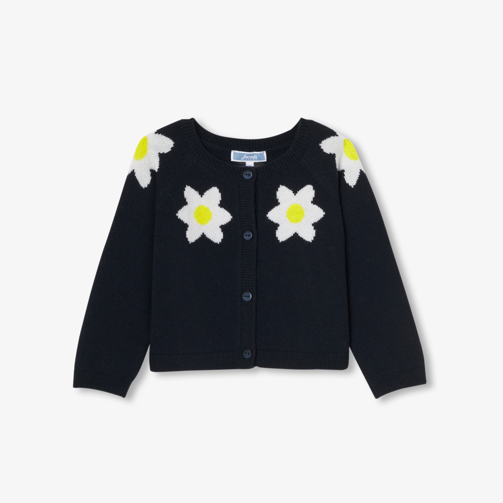 Baby girl cardigan in wool and cashmere - Lysandre