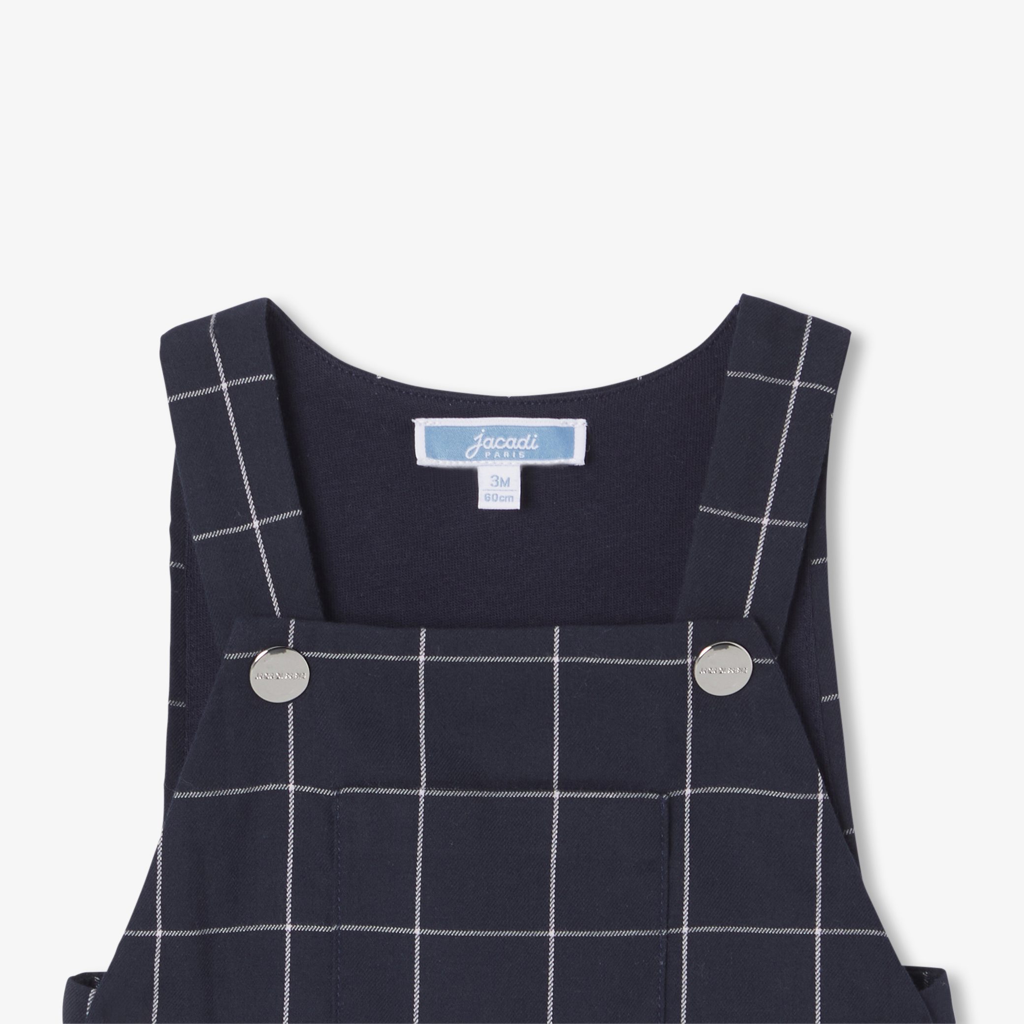 Baby boy checked overalls - Oscar - Image 3