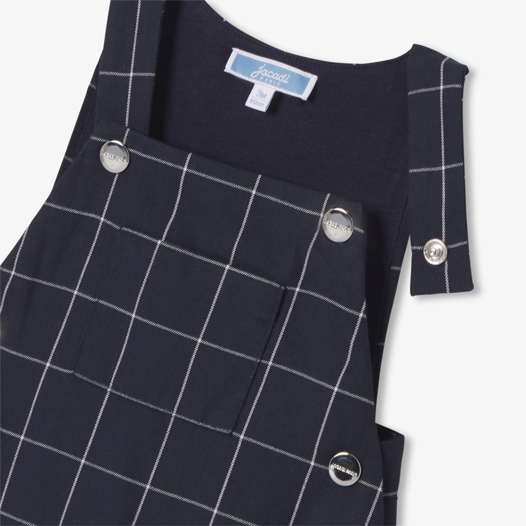Baby boy checked overalls - Oscar - Image 4