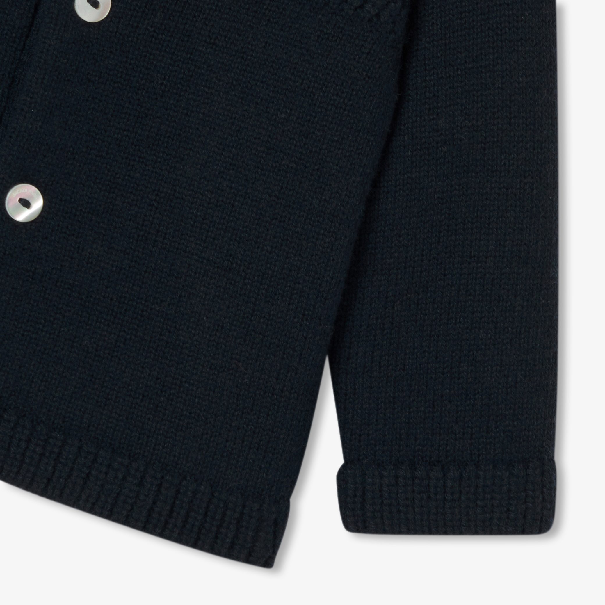 Baby boy jersey cardigan - Octobre Navy - Image 4
