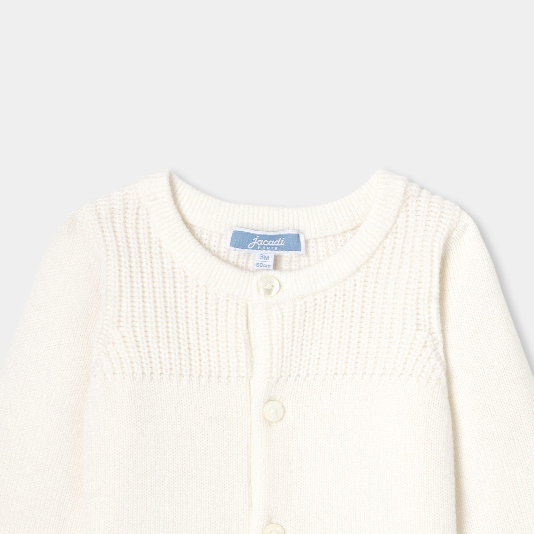 Baby boy jersey cardigan - Octobre - Image 3