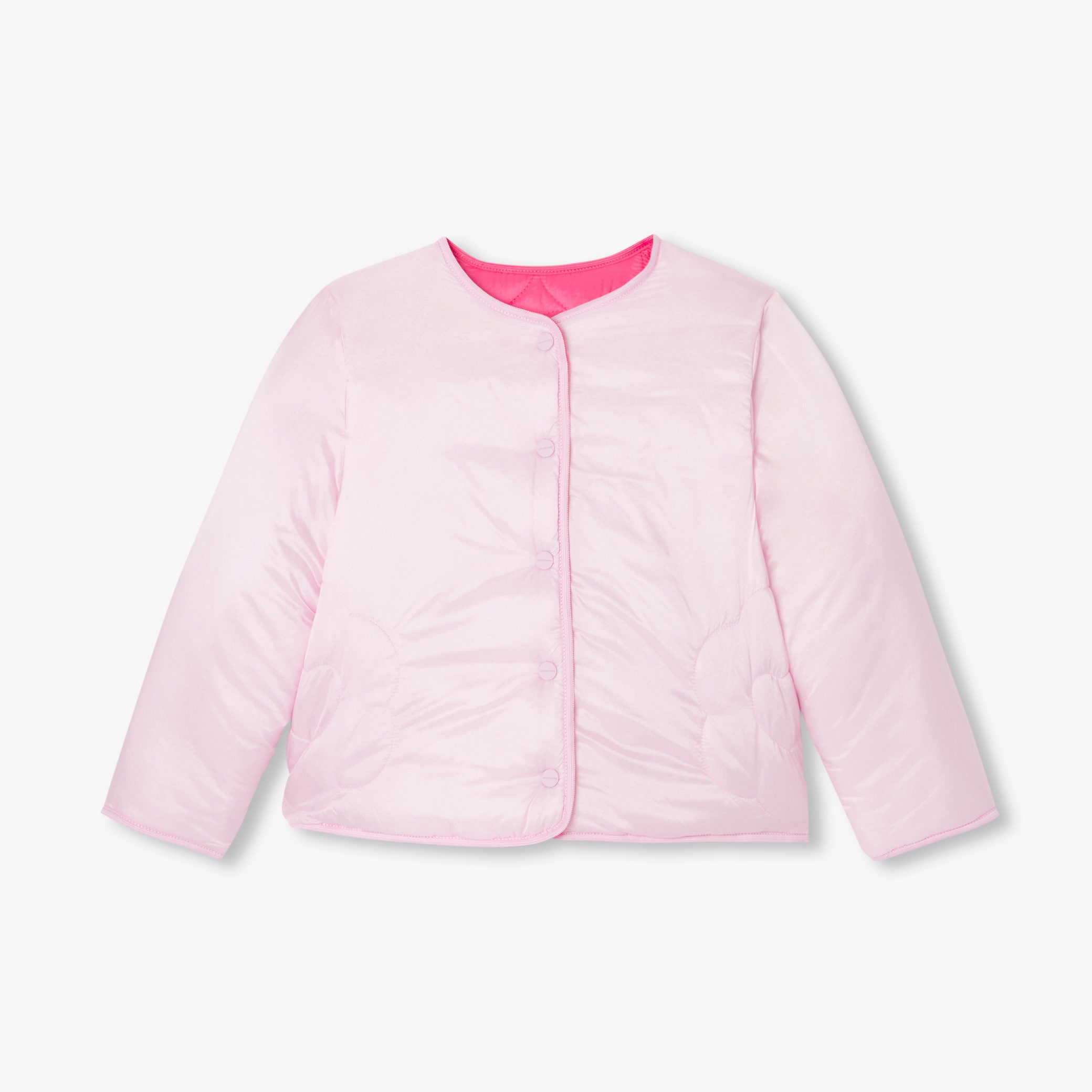 Girl lightweight padded jacket - Syrine rose - Image 2