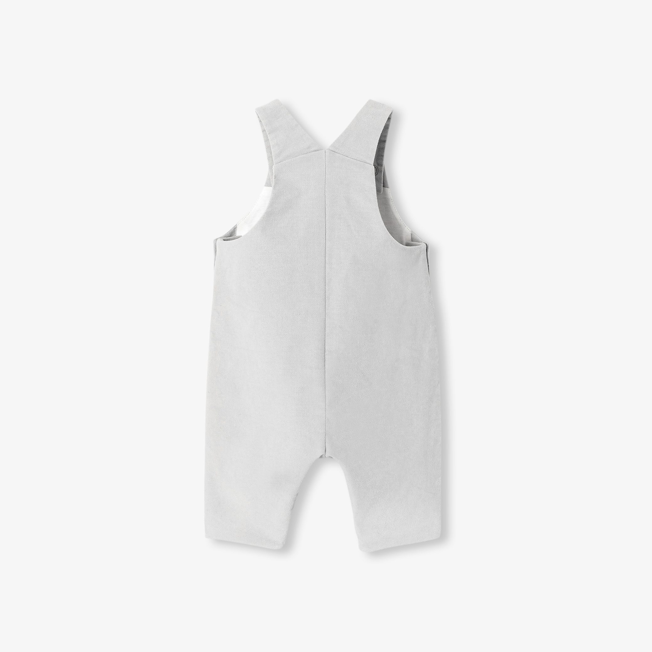 Baby boy overalls in babycord velvet - Sequoia - Image 2