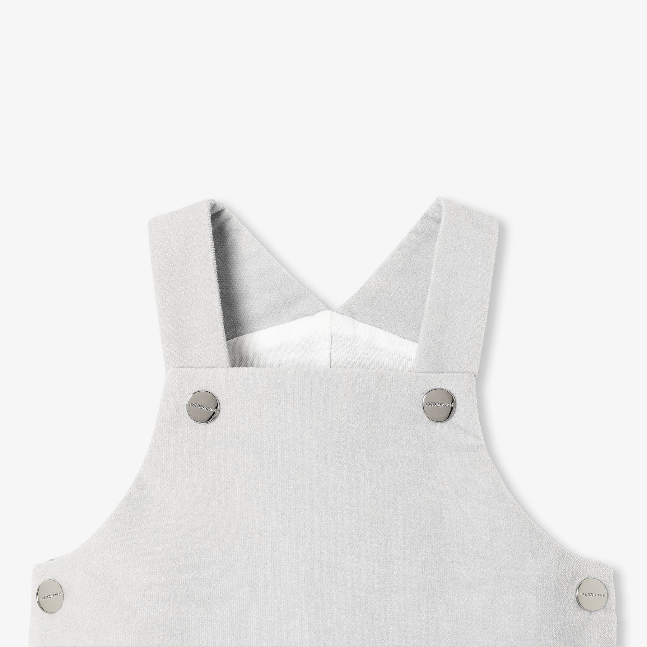 Baby boy overalls in babycord velvet - Sequoia - Image 3