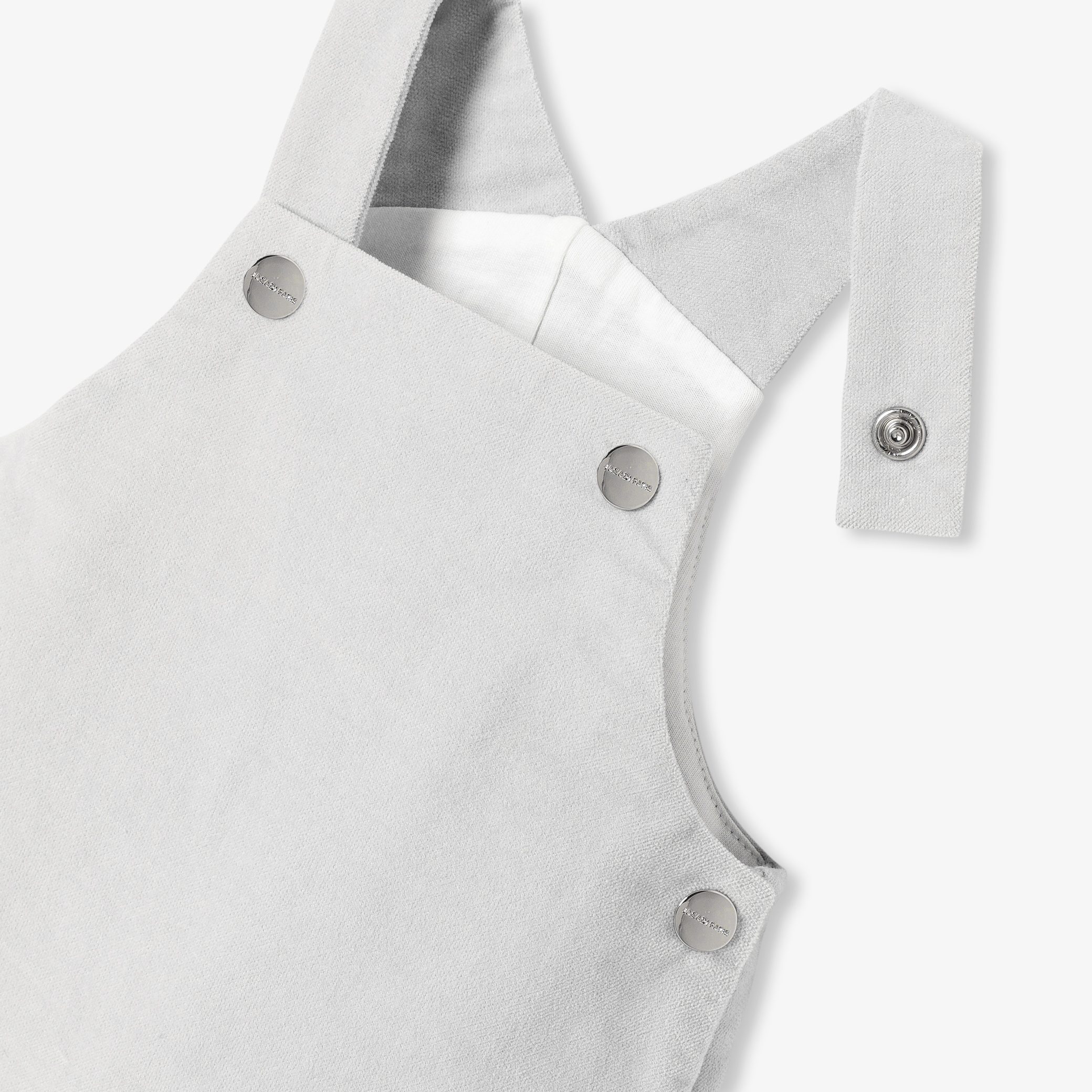 Baby boy overalls in babycord velvet - Sequoia - Image 4
