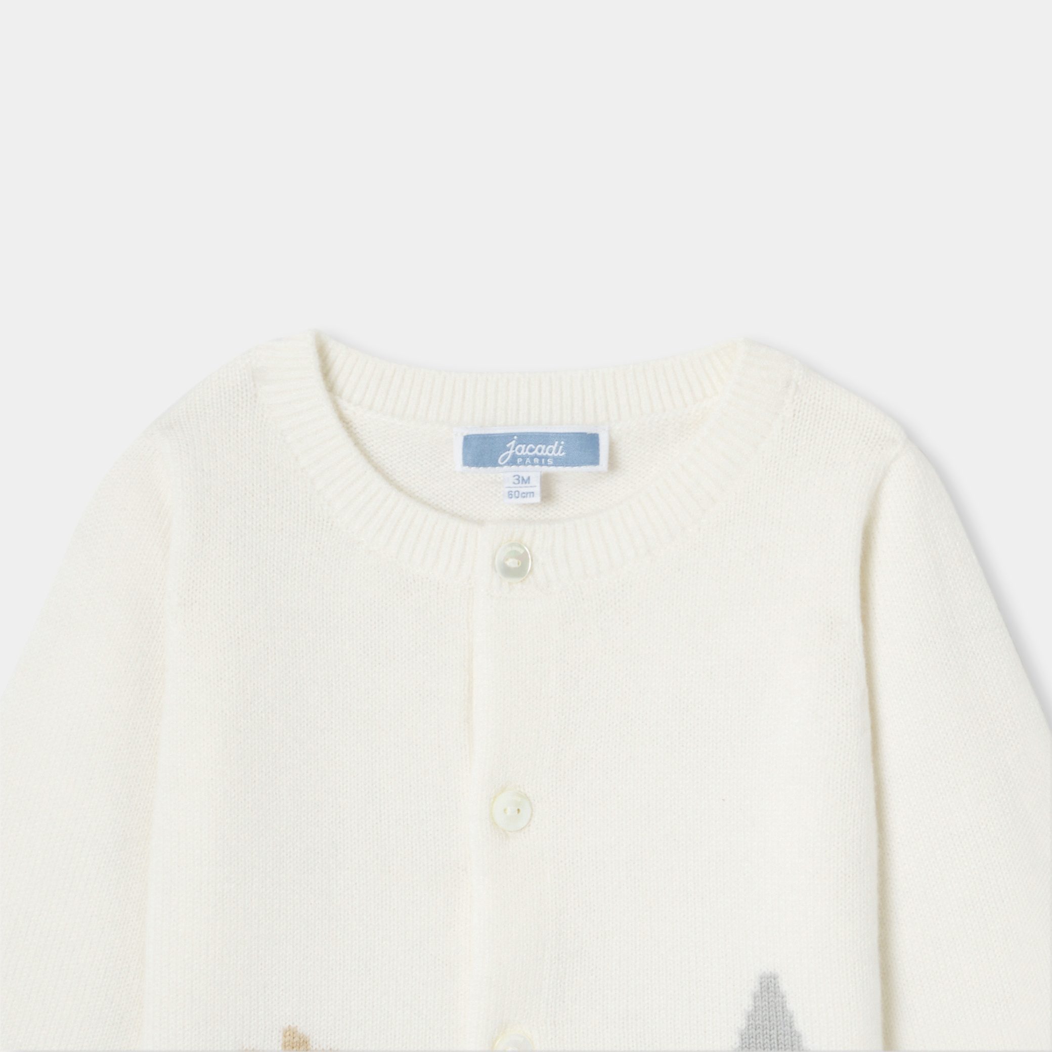 Baby boy jersey cardigan - Septime - Image 3