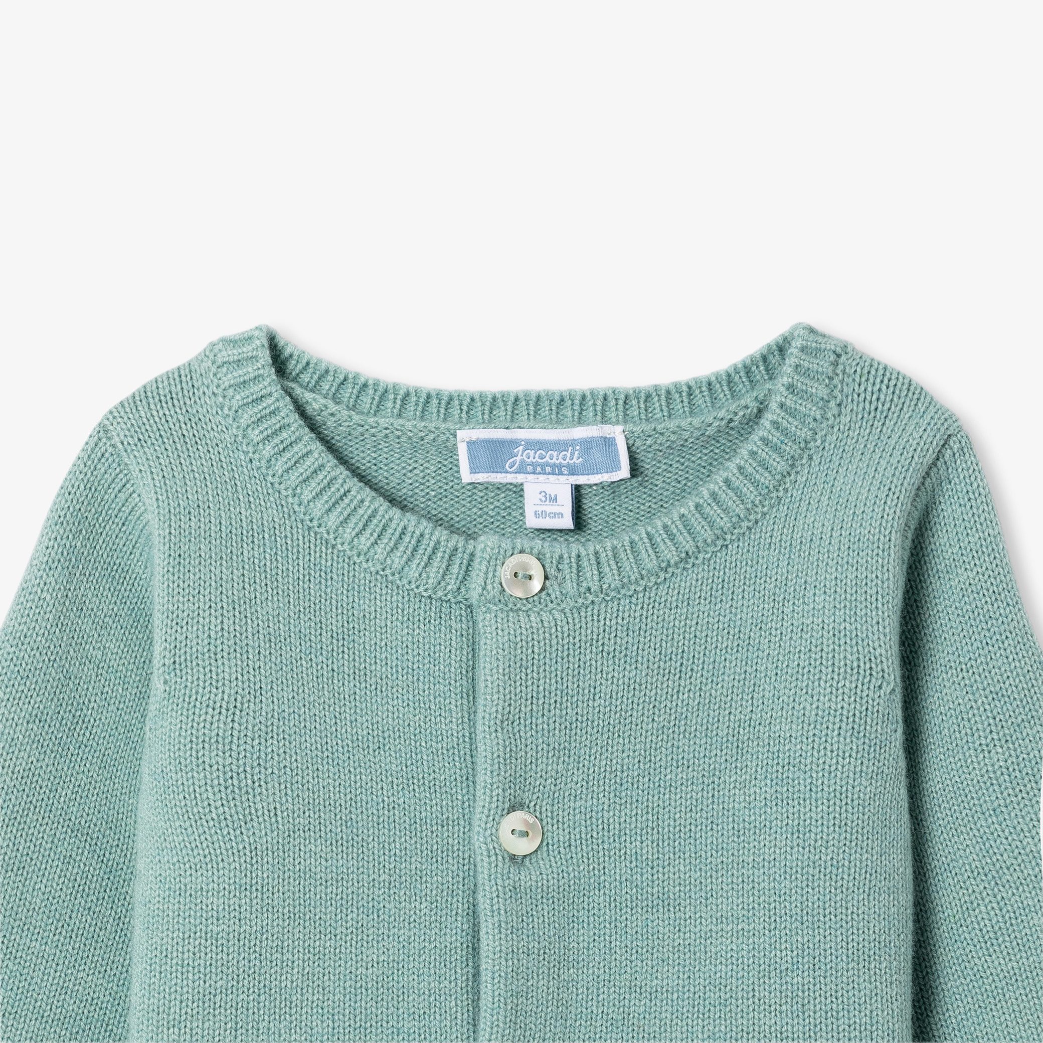 Baby boy knit cardigan - Saule - Image 3
